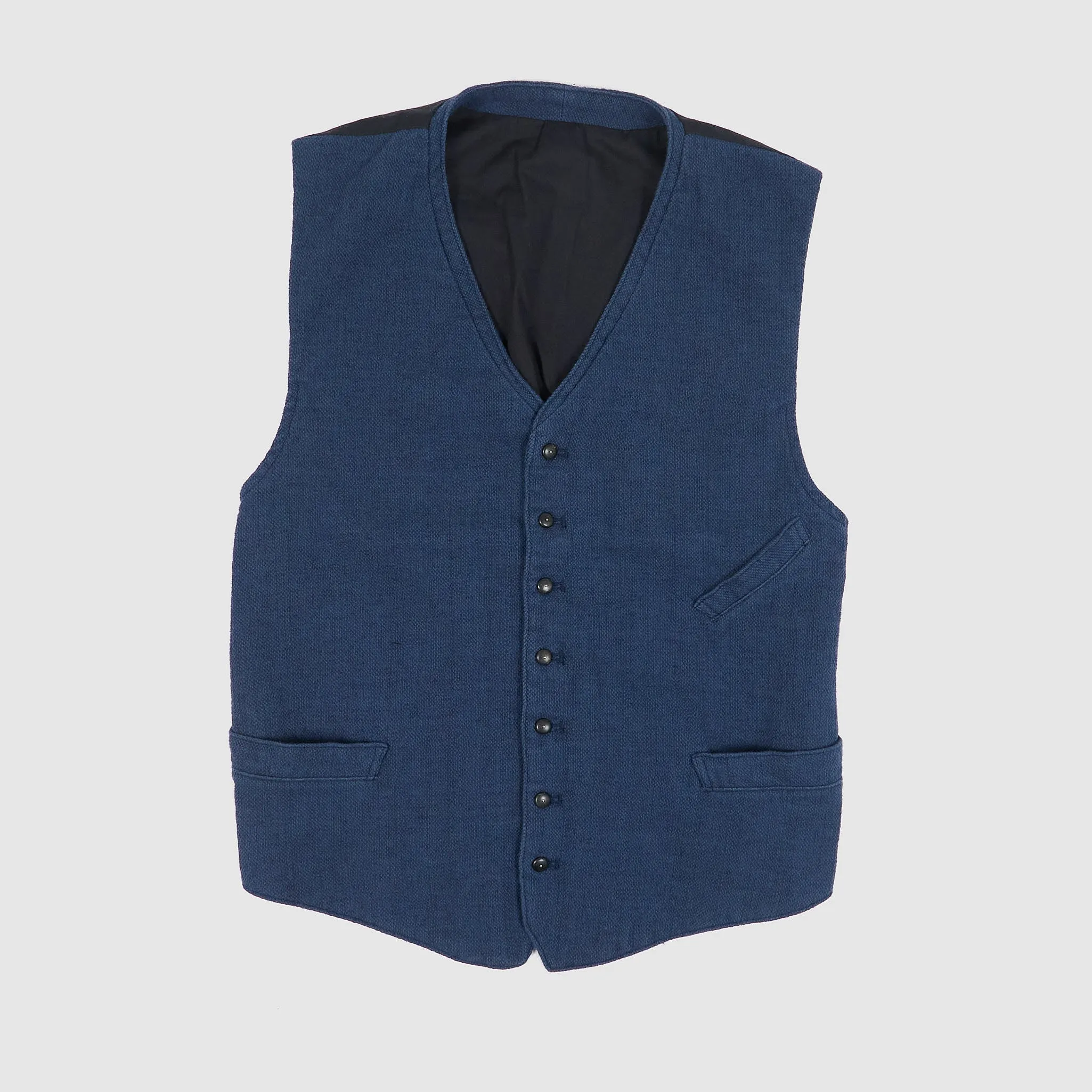 Black Sign Sashiko Vintage Inspired Waist Coat sold by DeeCee style