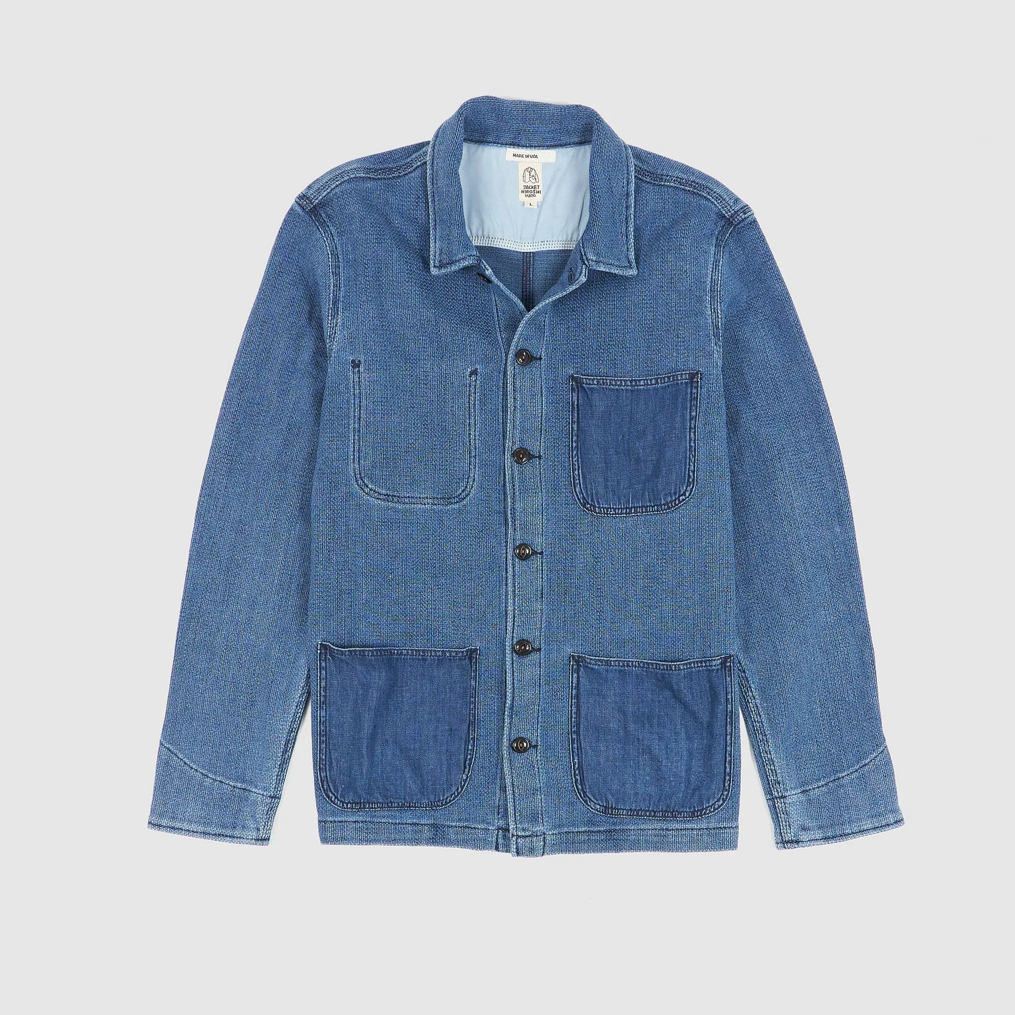 Hiroshi Kato Sashiko Overshirt sold by DeeCee style