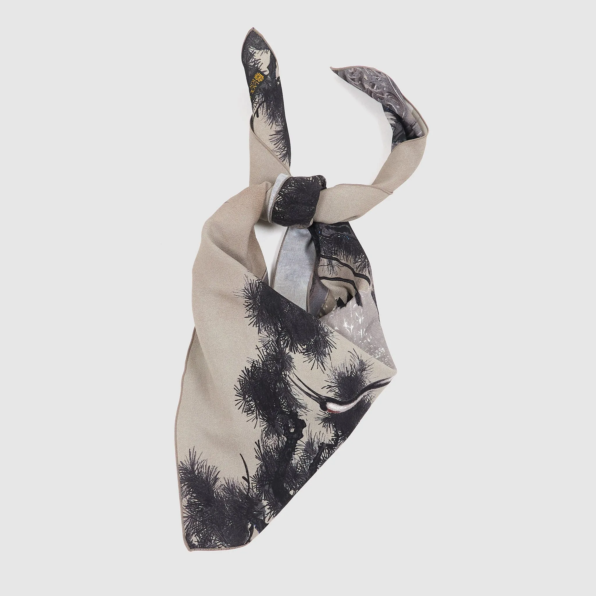 Black Sign Crane Bandana sold by DeeCee style product image thumbnail 5