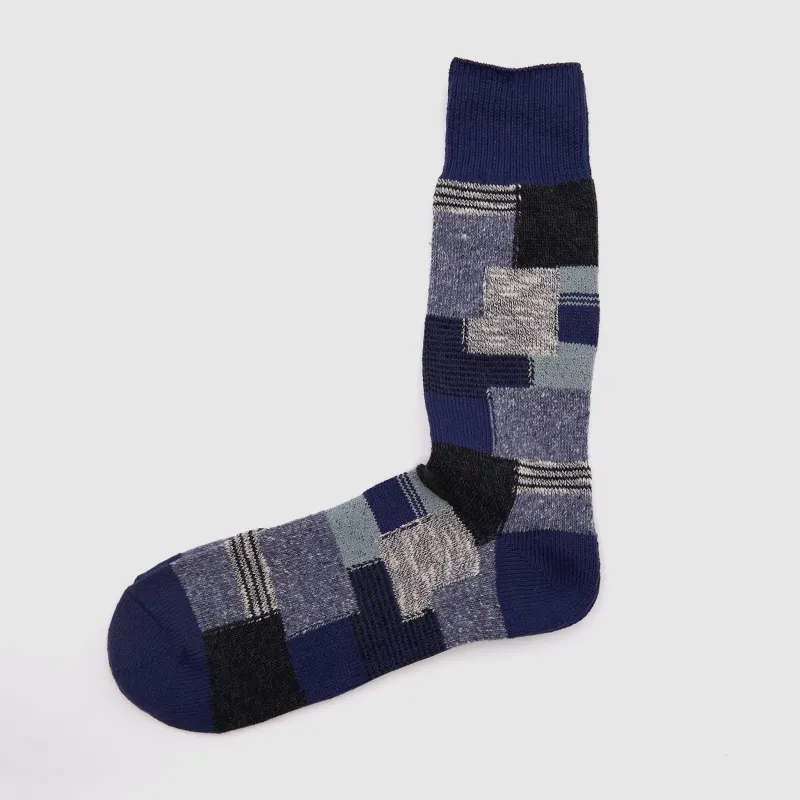 Anonymous Ism Patchwork Crew Socks made by Anonymous Ism