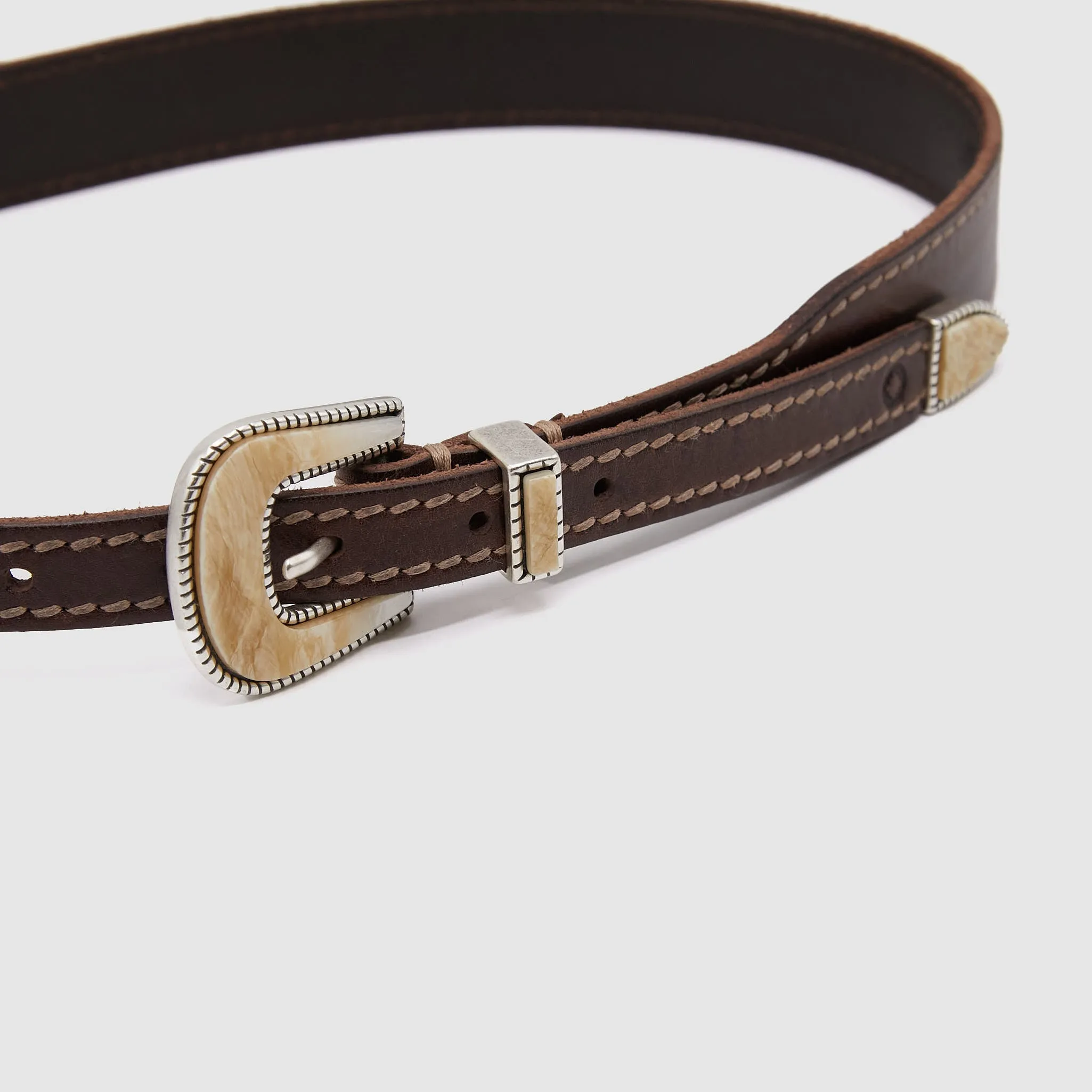 Rustmood Stitched Leather Ranch Belt sold by DeeCee style product image thumbnail 3