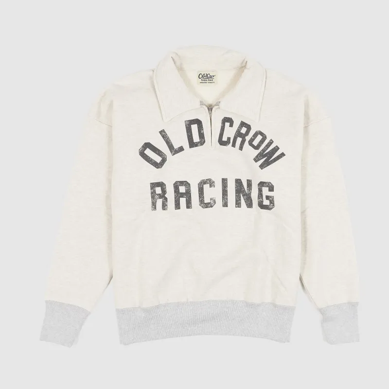 Old Crow Speed Shop by Glad Hand & Co. Racing Half Zip Sweater sold by DeeCee style