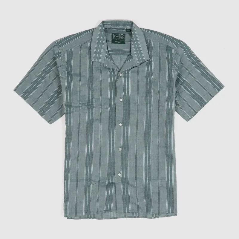 Gitman Vintage Camp Collar Striped Shirt made by Gitman Brothers