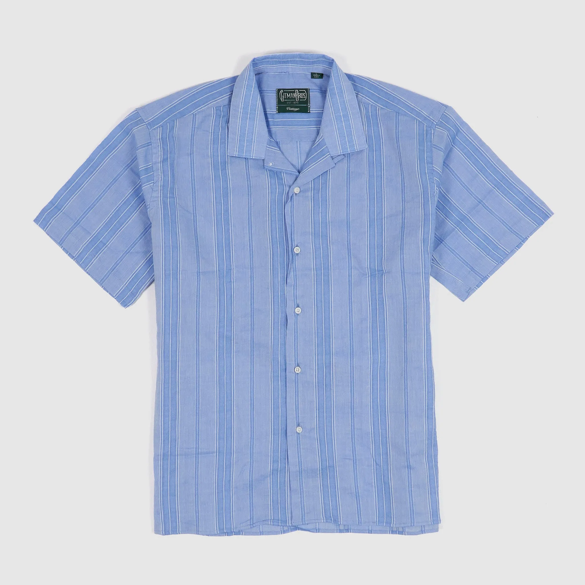 Gitman Vintage Camp Collar Striped Shirt sold by DeeCee style product image thumbnail 4
