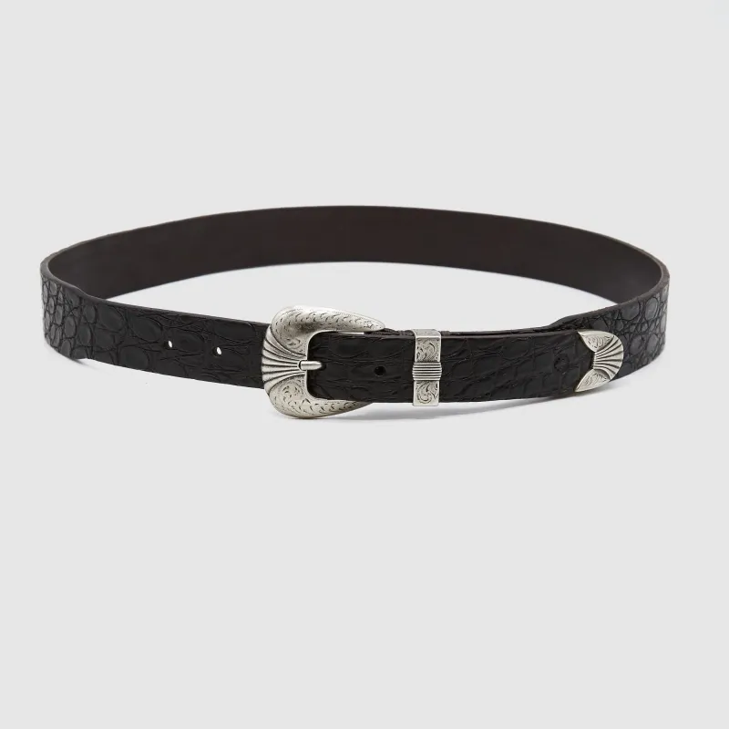 Rustmood Crocodile Ranch Belt sold by DeeCee style