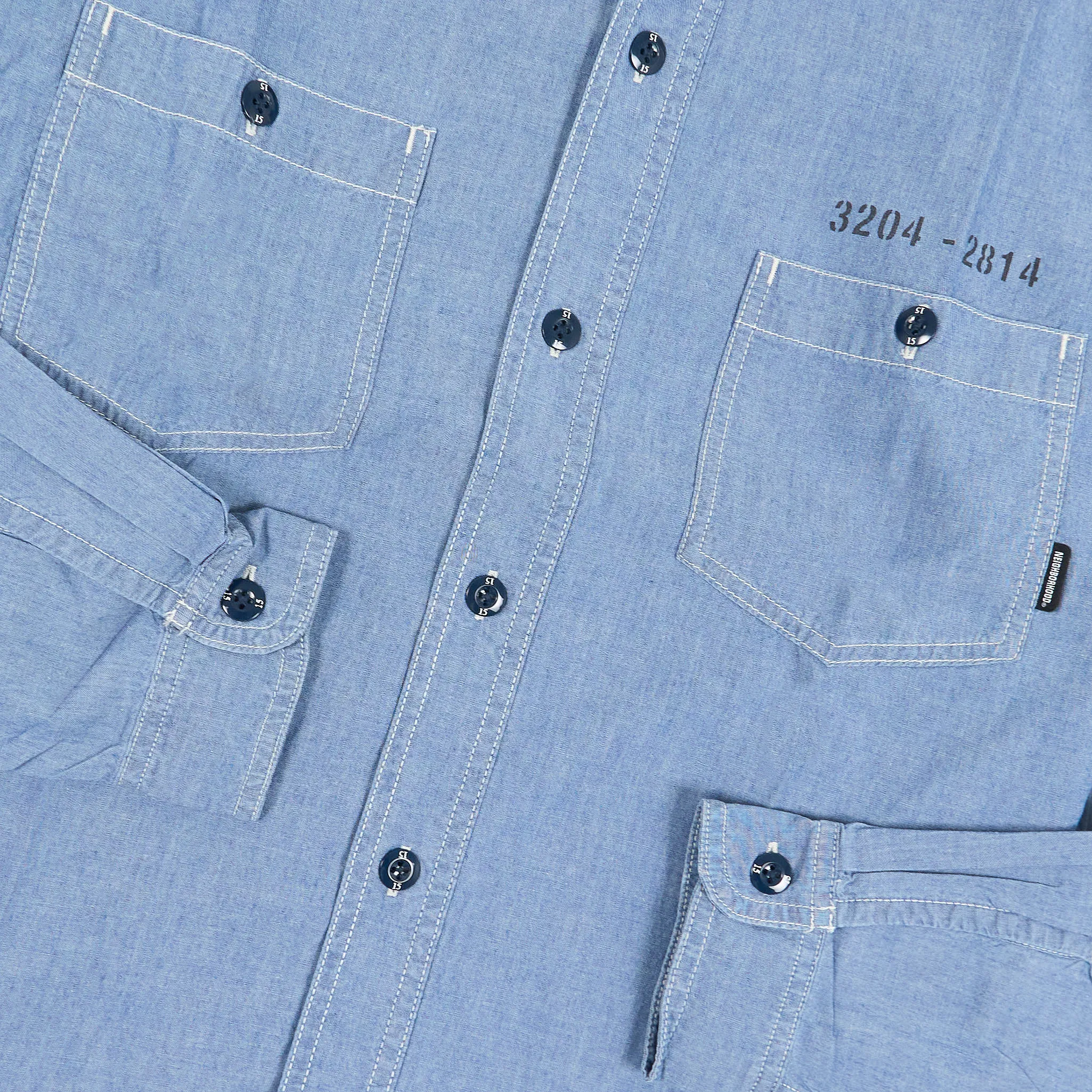 Neighborhood Printed Chambray Work Overshirt sold by DeeCee style product image thumbnail 3