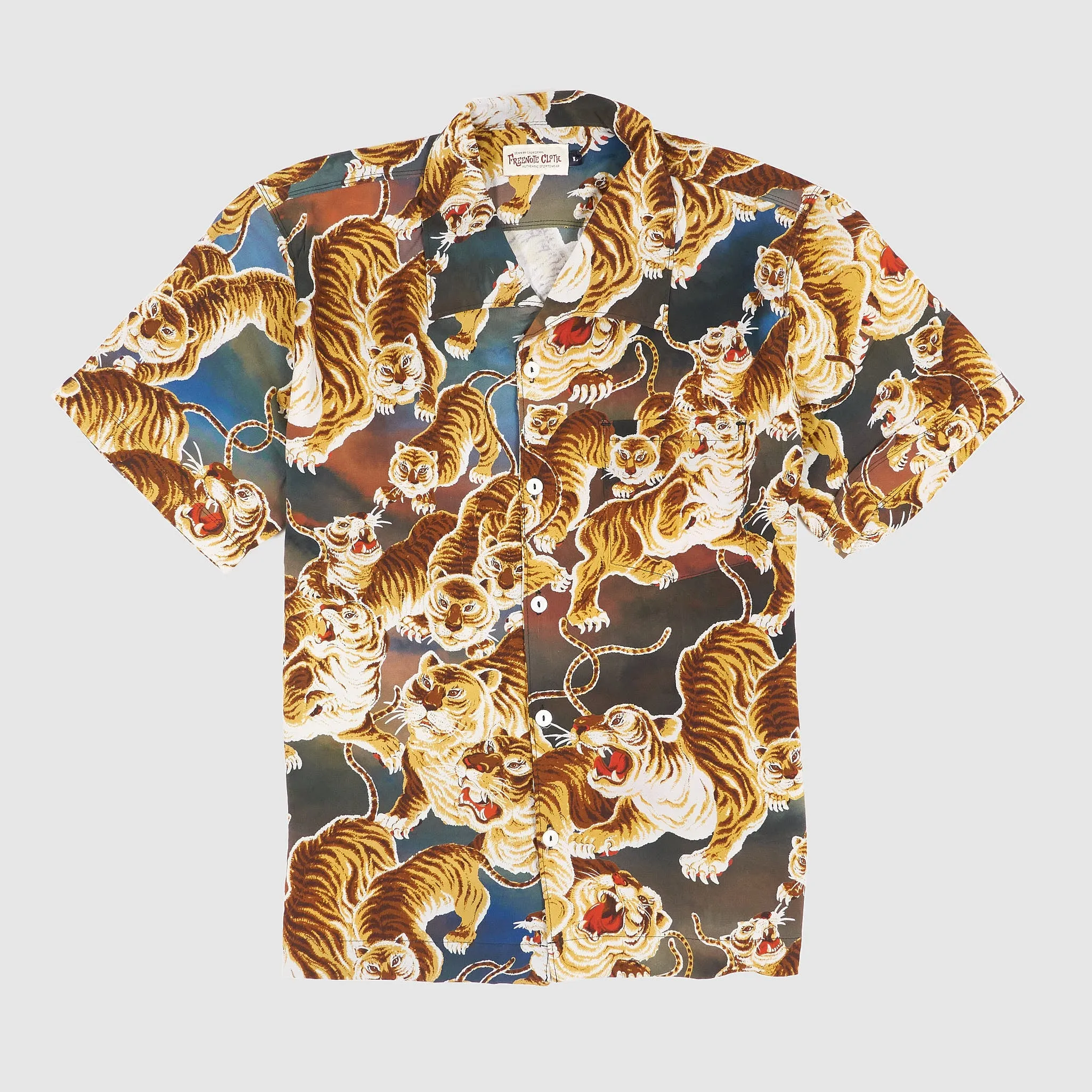 Freenote Cloth Tiger Hawain Shirt sold by DeeCee style