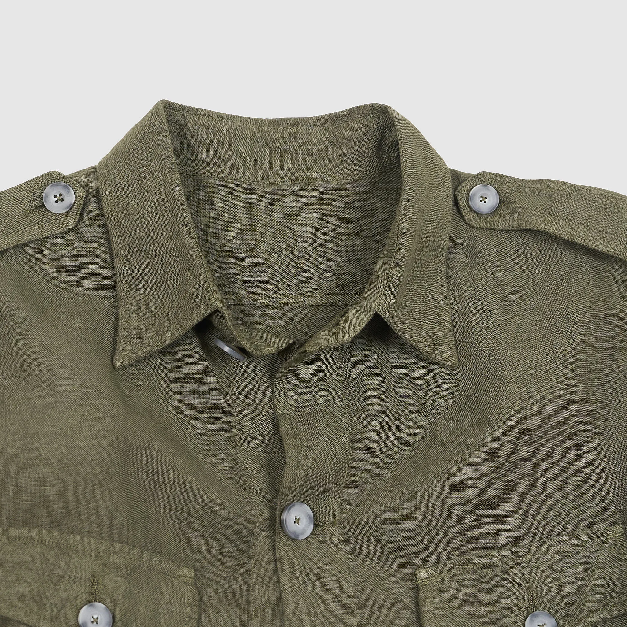 120% Lino Men Light Tropical Flight Jacket sold by DeeCee style product image thumbnail 3