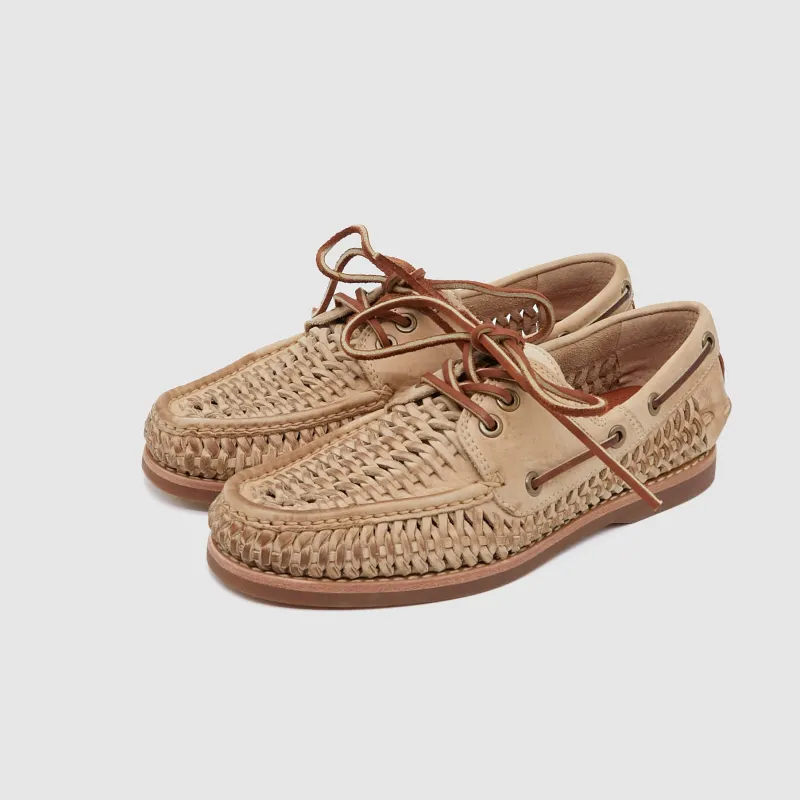 FRYE Sully Woven Boat Shoes sold by DeeCee style