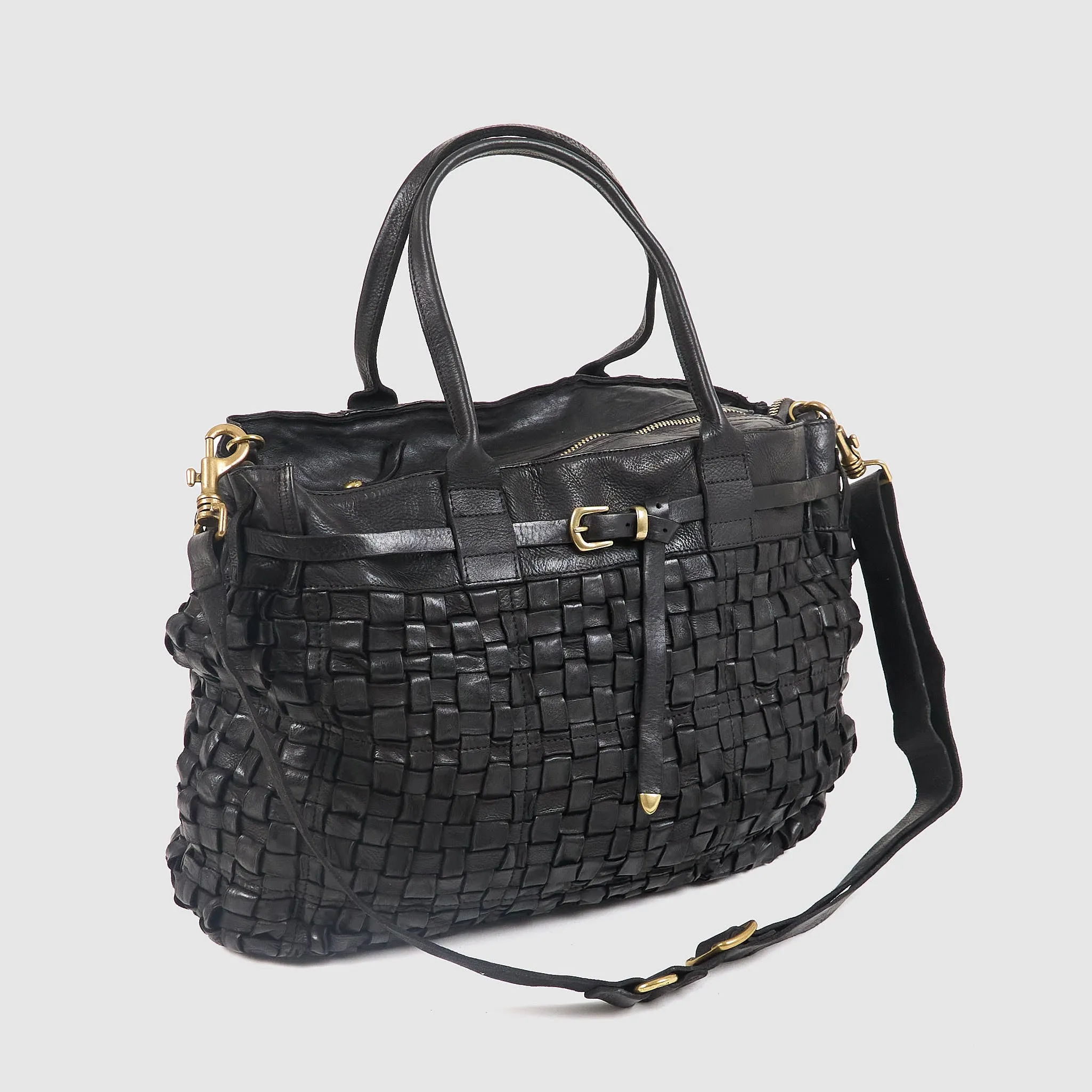 Campomaggi Woven Leather Bag sold by DeeCee style
