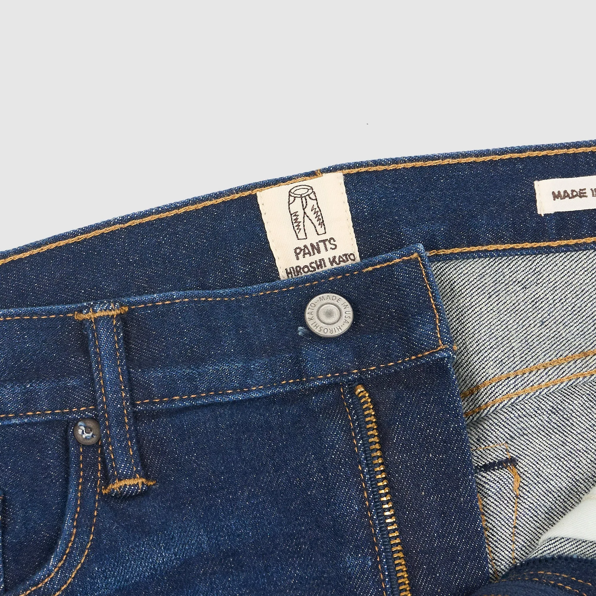 Hiroshi Kato The Pen Zip Fly 14 OZ Stretch Selvage Slim Fit sold by DeeCee style product image thumbnail 4