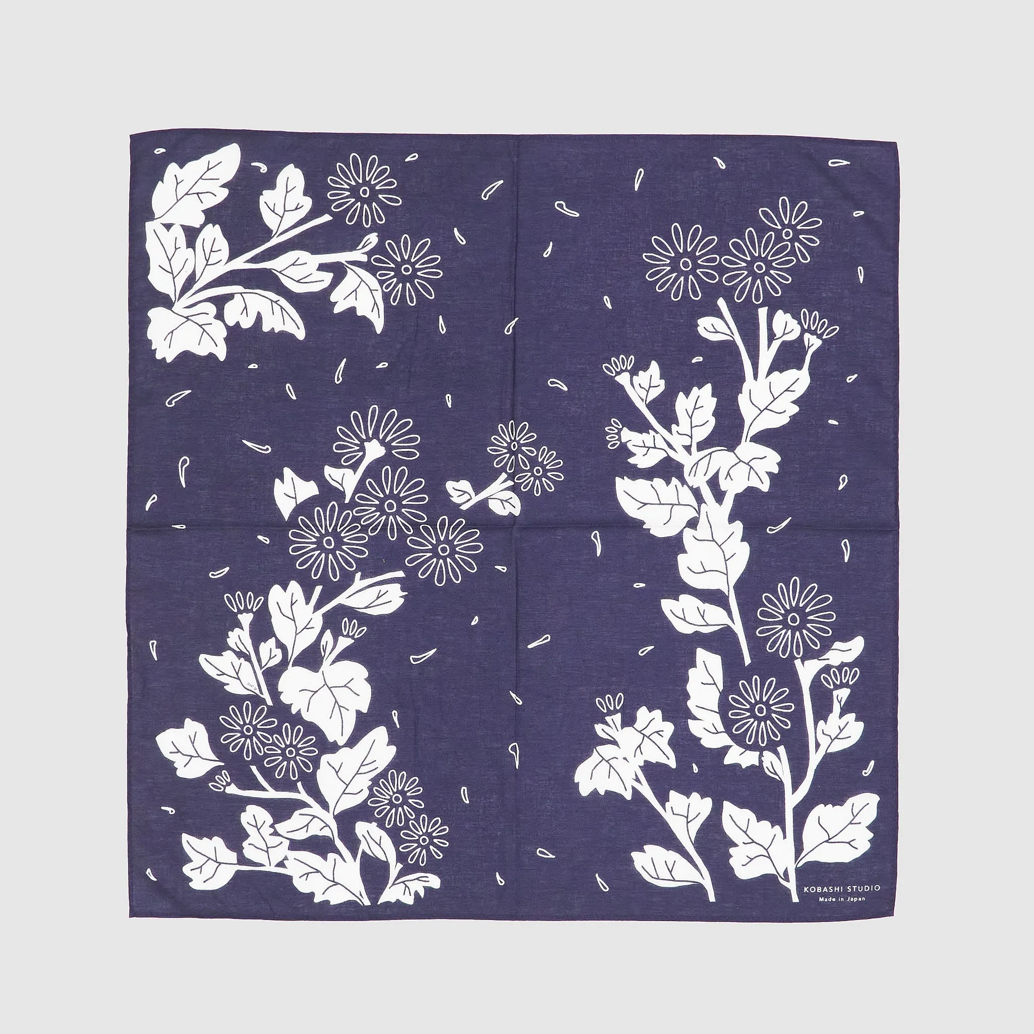 Kobashi Studio Kikumon Leaf Bandana sold by DeeCee style