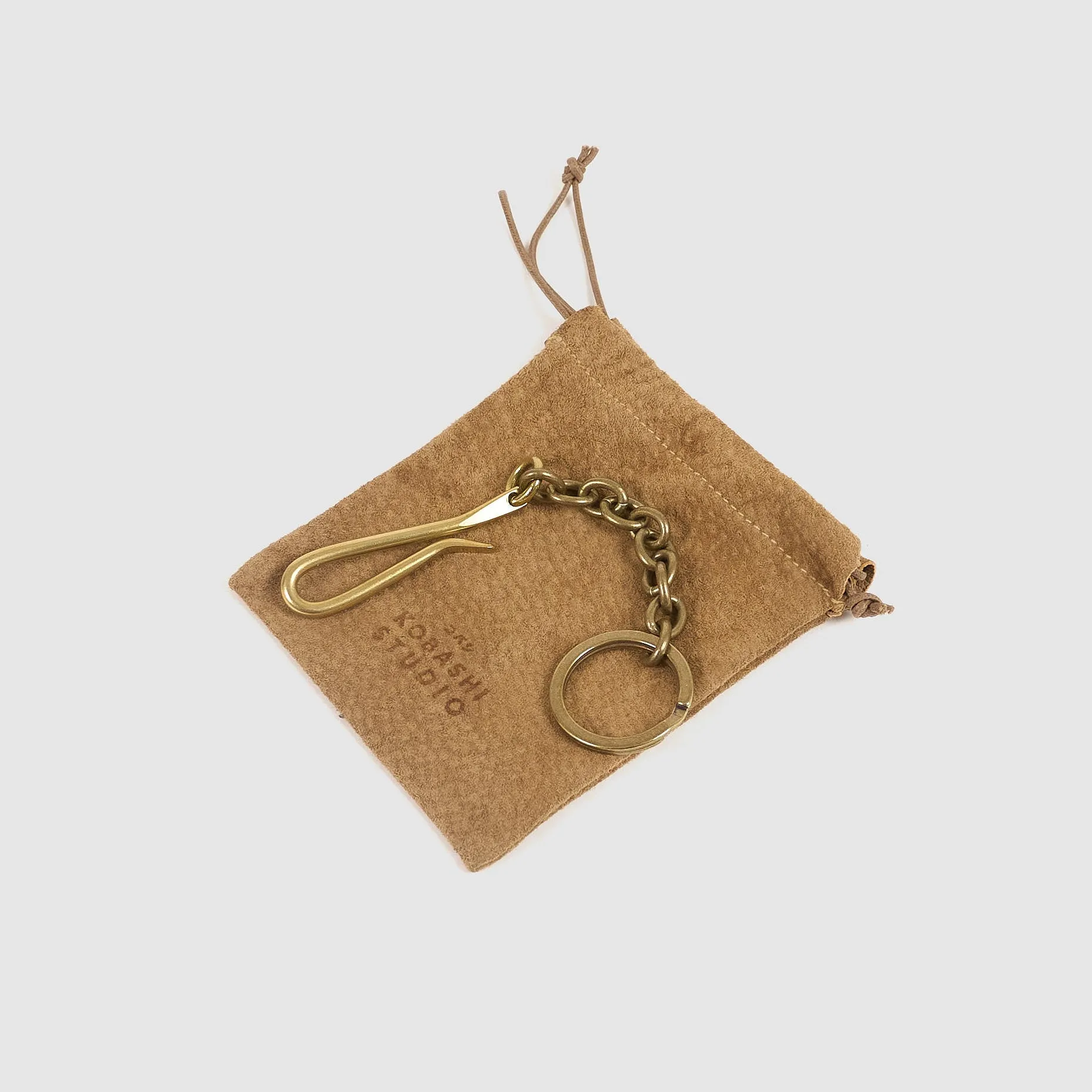 Kobashi Studio Pocket Sand Cast Brass Clip Key Chain sold by DeeCee style product image thumbnail 2