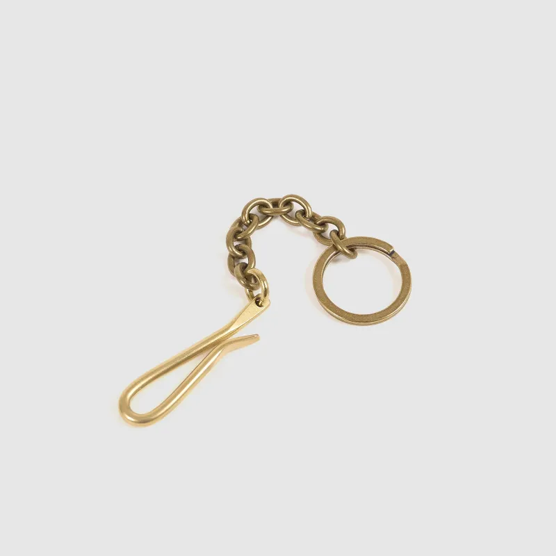 Kobashi Studio Pocket Sand Cast Brass Clip Key Chain sold by DeeCee style