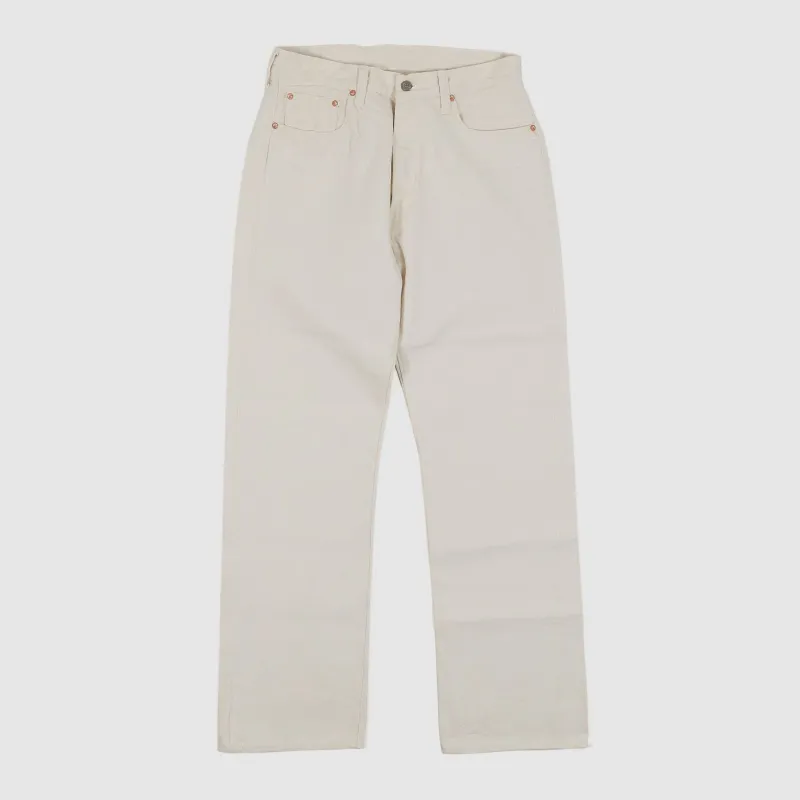 Sugar Cane White Natural Five Pocket Denim Jeans sold by DeeCee style
