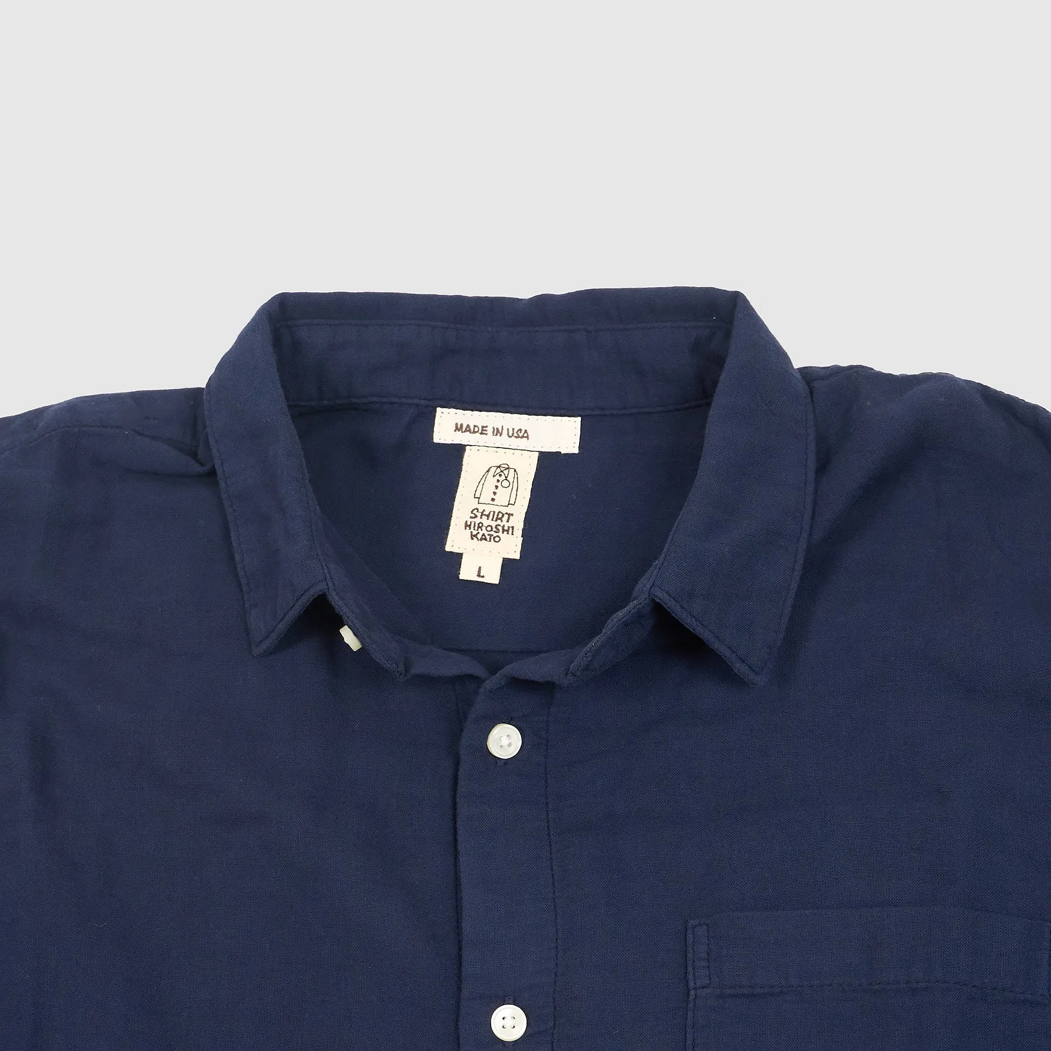 Hiroshi Kato Organic Cotton Double Gauze Shirt sold by DeeCee style product image thumbnail 2