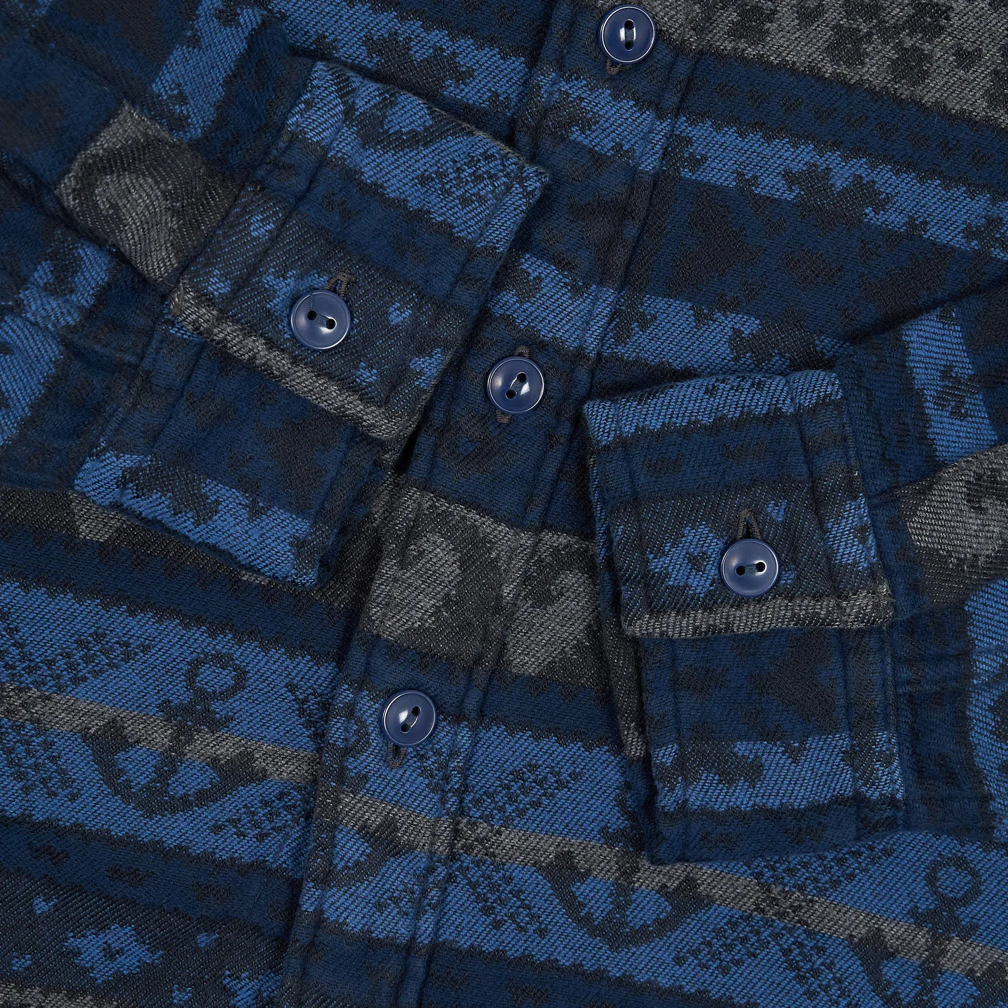 Double RL Jacquard Ocean Pattern Overshirt sold by DeeCee style product image thumbnail 4