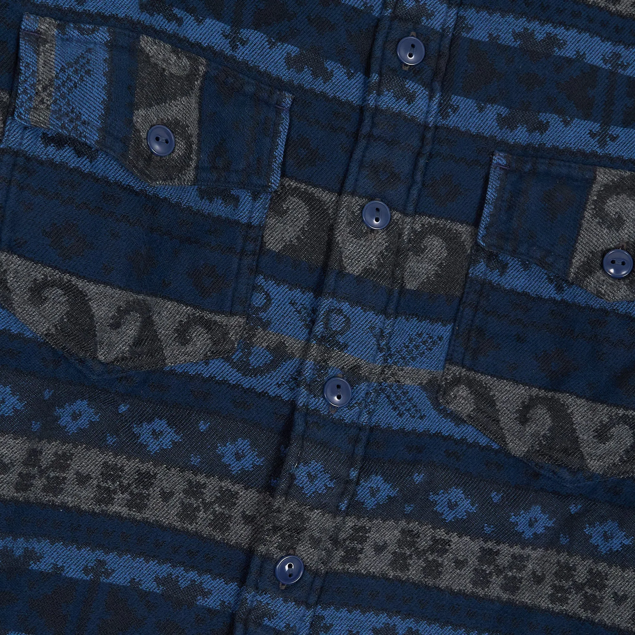 Double RL Jacquard Ocean Pattern Overshirt sold by DeeCee style product image thumbnail 3