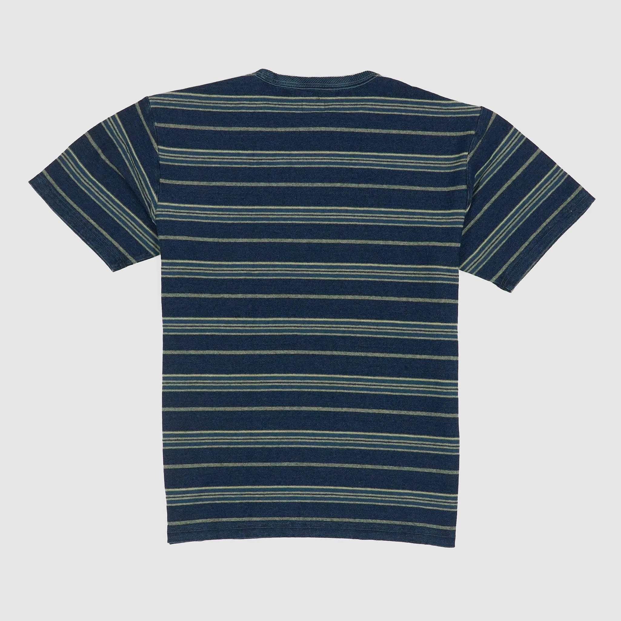 Double RL Heavy Crew Neck Indigo Stripe T-Shirt sold by DeeCee style product image thumbnail 5