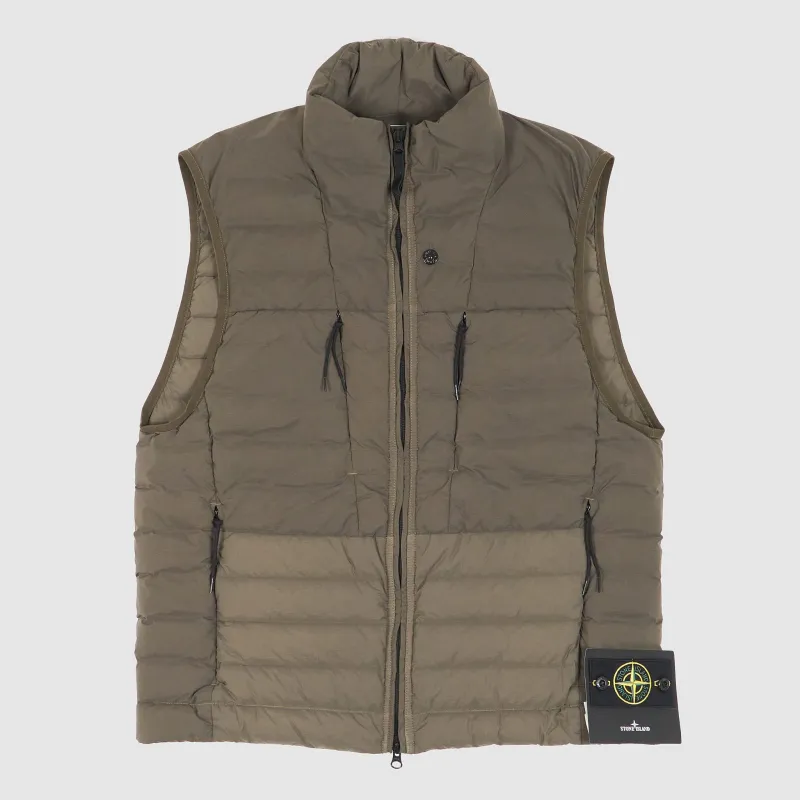 Stone Island Nylon Tunnel Seamless Down Vest sold by DeeCee style