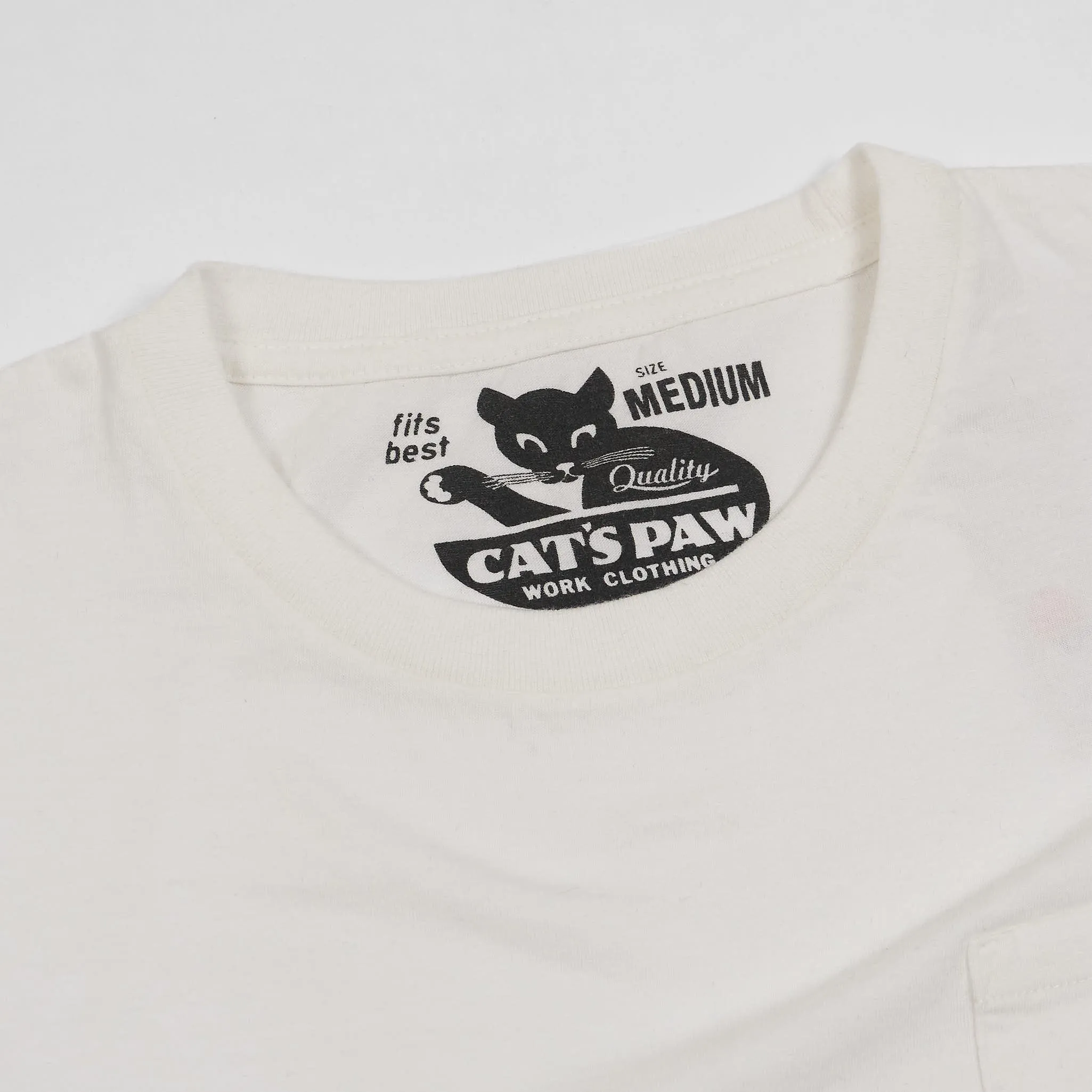 Sugar Cane Cats Paw Pocket Short Sleeve Crew Neck T-Shirt sold by DeeCee style product image thumbnail 2