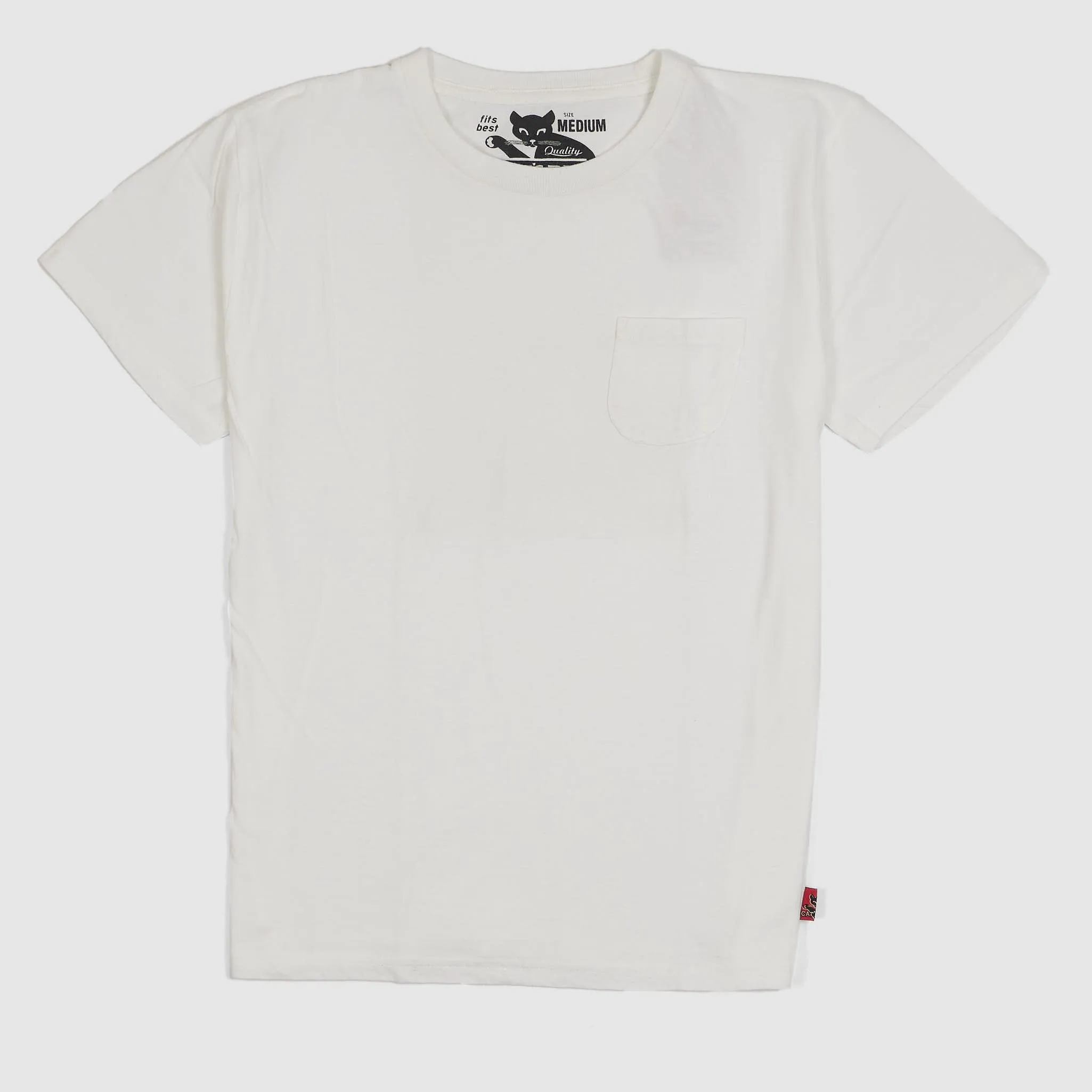 Sugar Cane Cats Paw Pocket Short Sleeve Crew Neck T-Shirt sold by DeeCee style