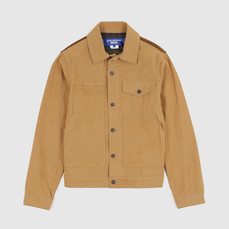 Junya Watanabe MAN x Filson Two Tone Coated Denim Jacket sold by DeeCee style