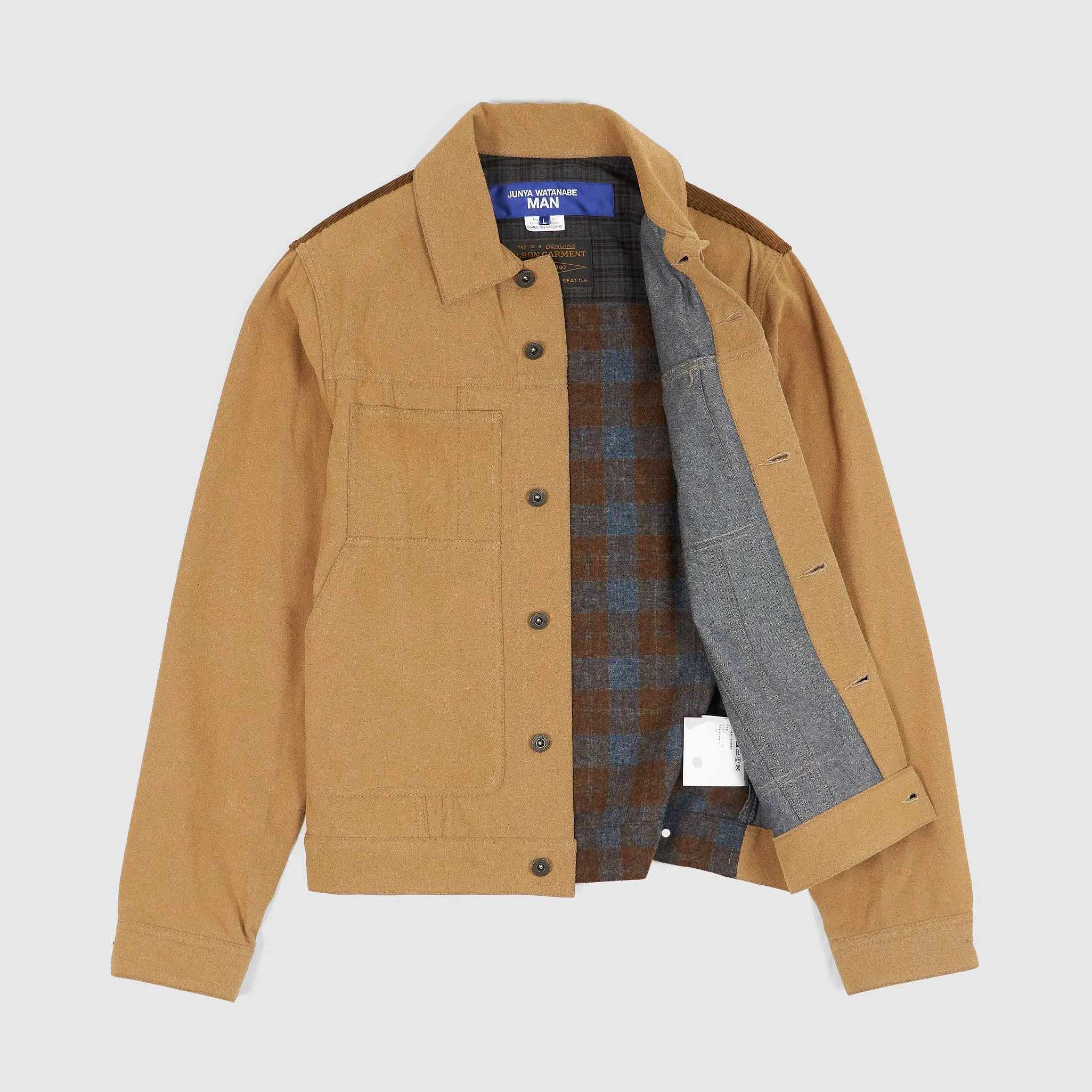 Junya Watanabe MAN x Filson Two Tone Coated Denim Jacket sold by DeeCee style product image thumbnail 2