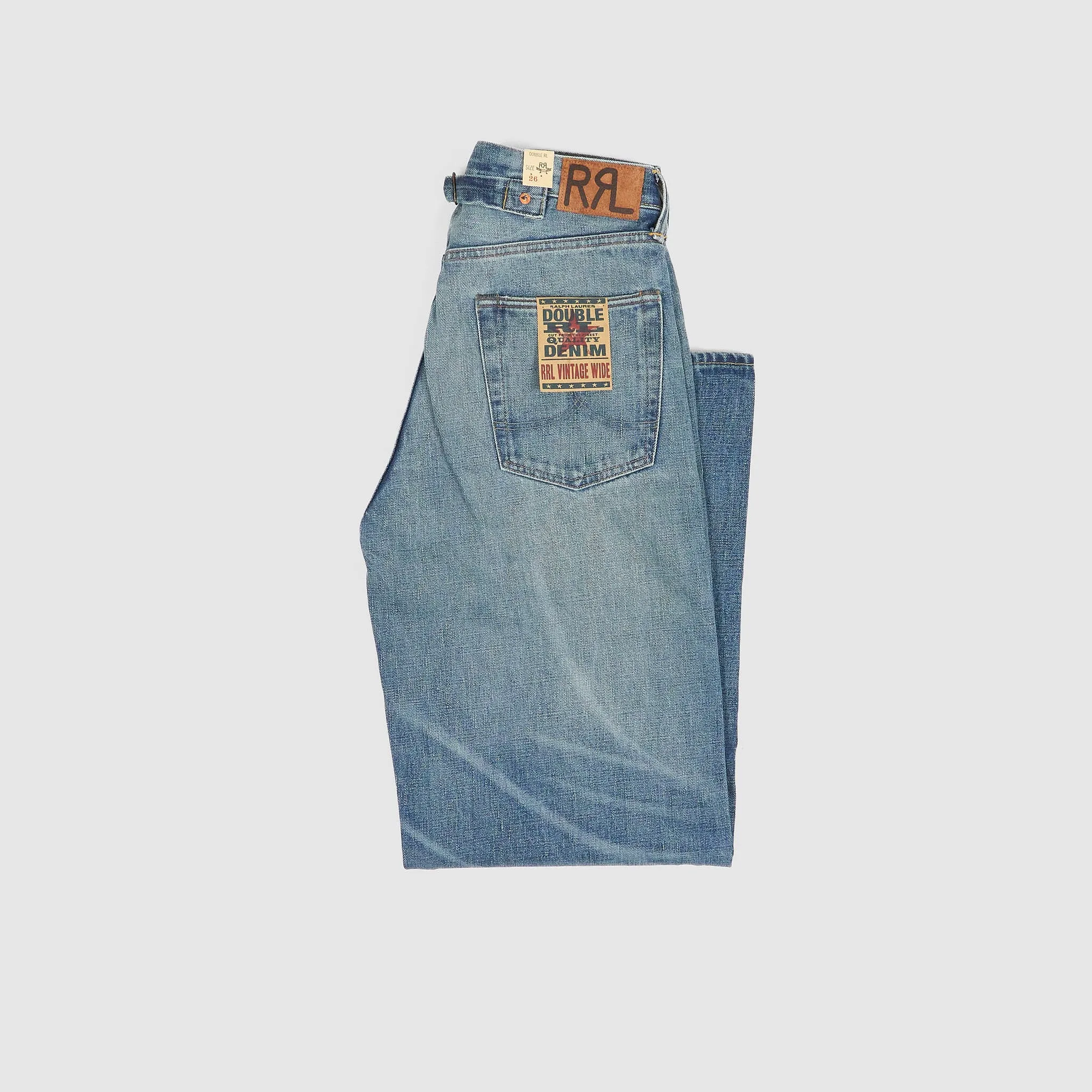 Double RL Ladies 5-Pocket Relaxed Boyfriend Wide Leg Jeans sold by DeeCee style product image thumbnail 2