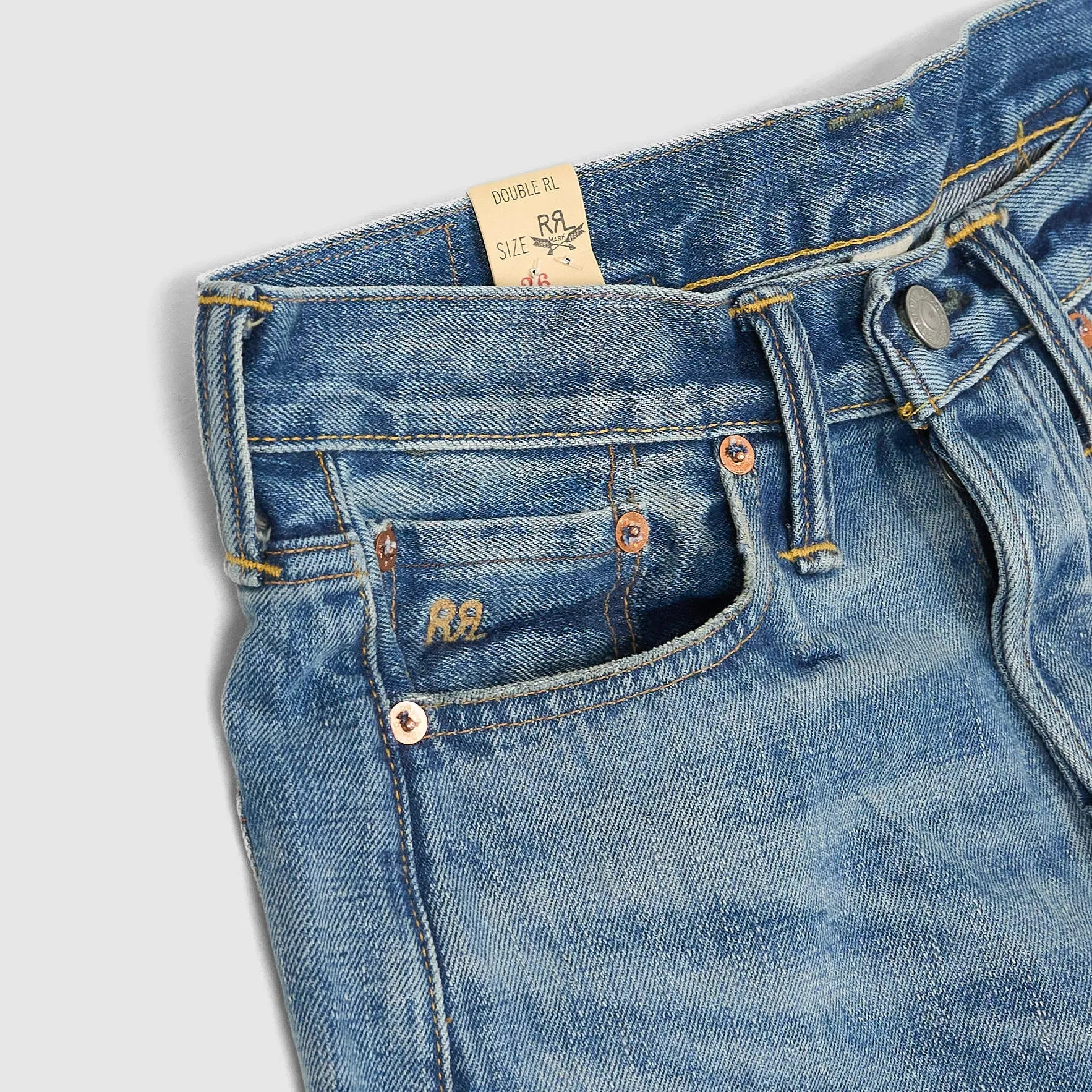 Double RL Ladies 5-Pocket Relaxed Boyfriend Wide Leg Jeans sold by DeeCee style product image thumbnail 4