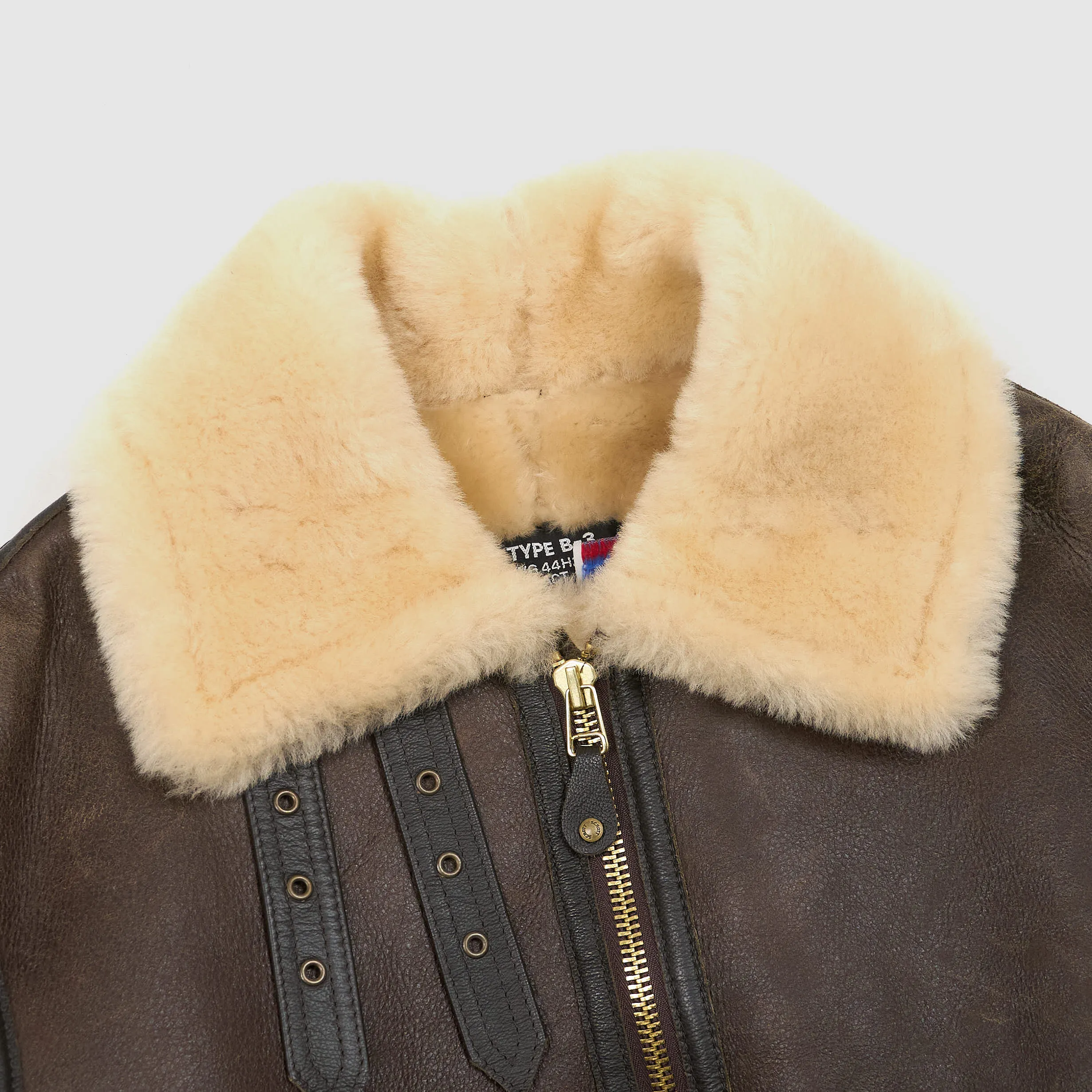 Schott B3 Shearling Bomber Jacket Made in USA sold by DeeCee style product image thumbnail 4