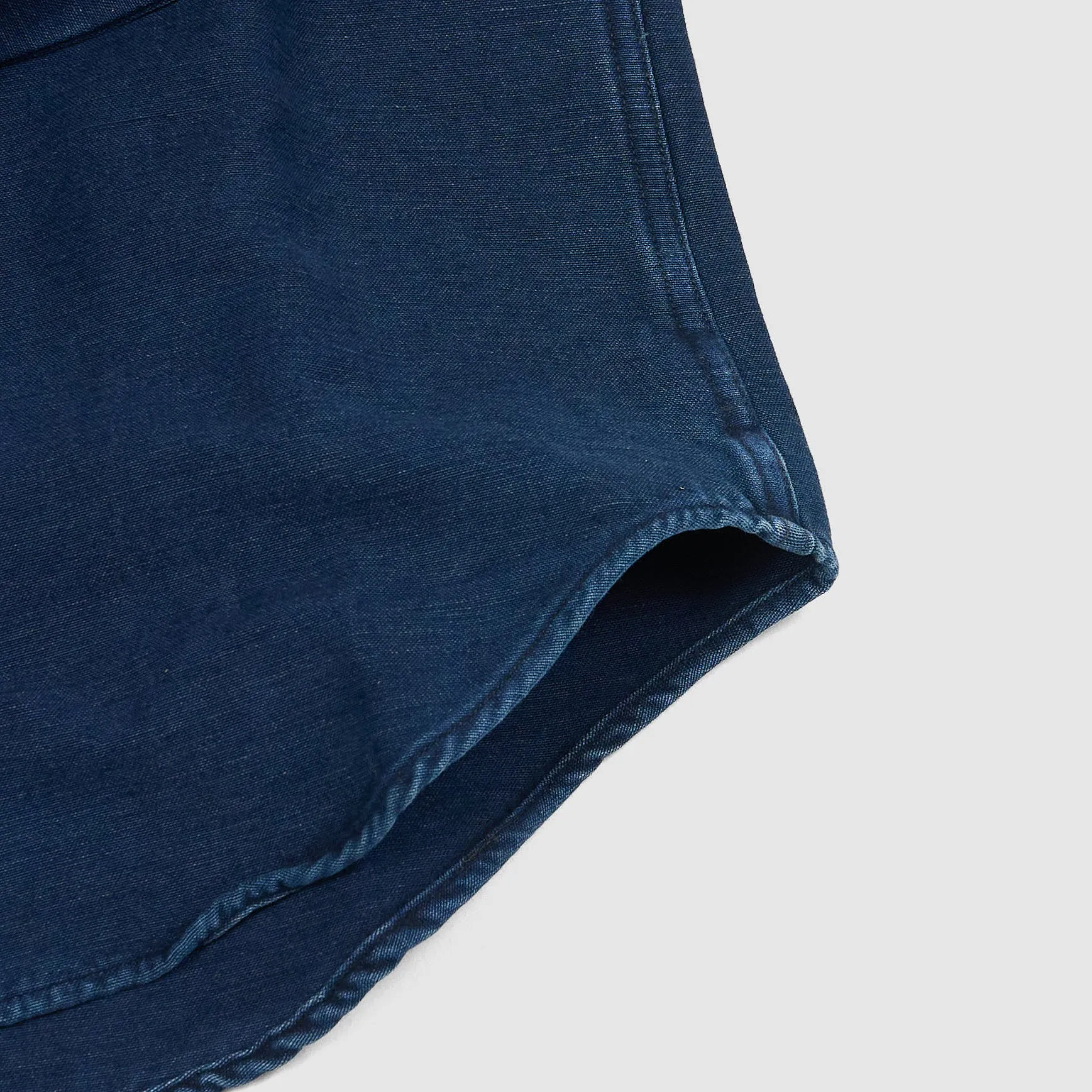 Double RL Indigo Cotton Chamois Canvas Shirt sold by DeeCee style product image thumbnail 5