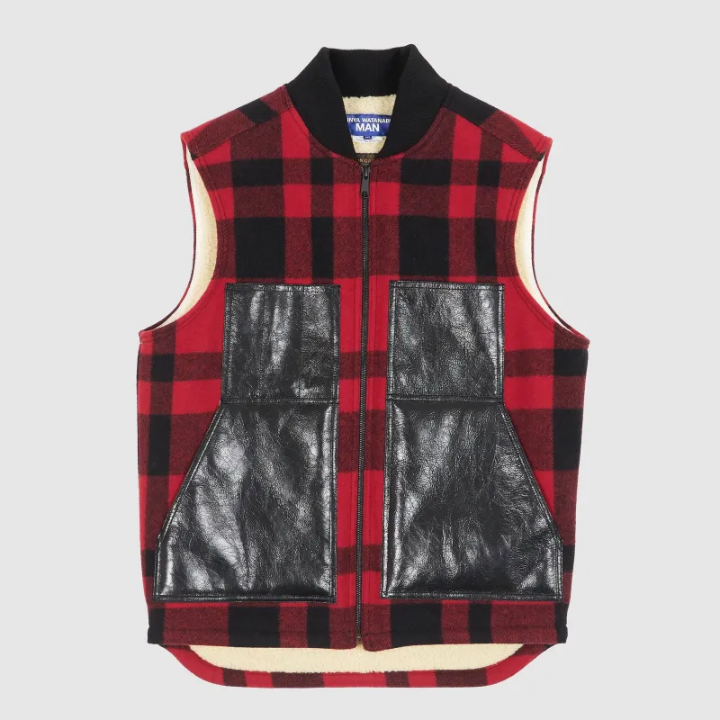 Junya Watanabe MAN x Filson Checkered Vest sold by DeeCee style