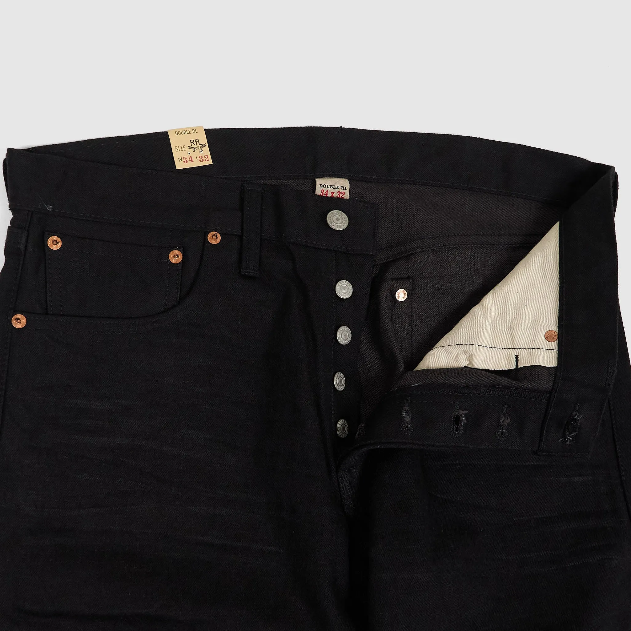 Double RL 5-Pocket Black Selvedge Slim Jeans sold by DeeCee style product image thumbnail 2