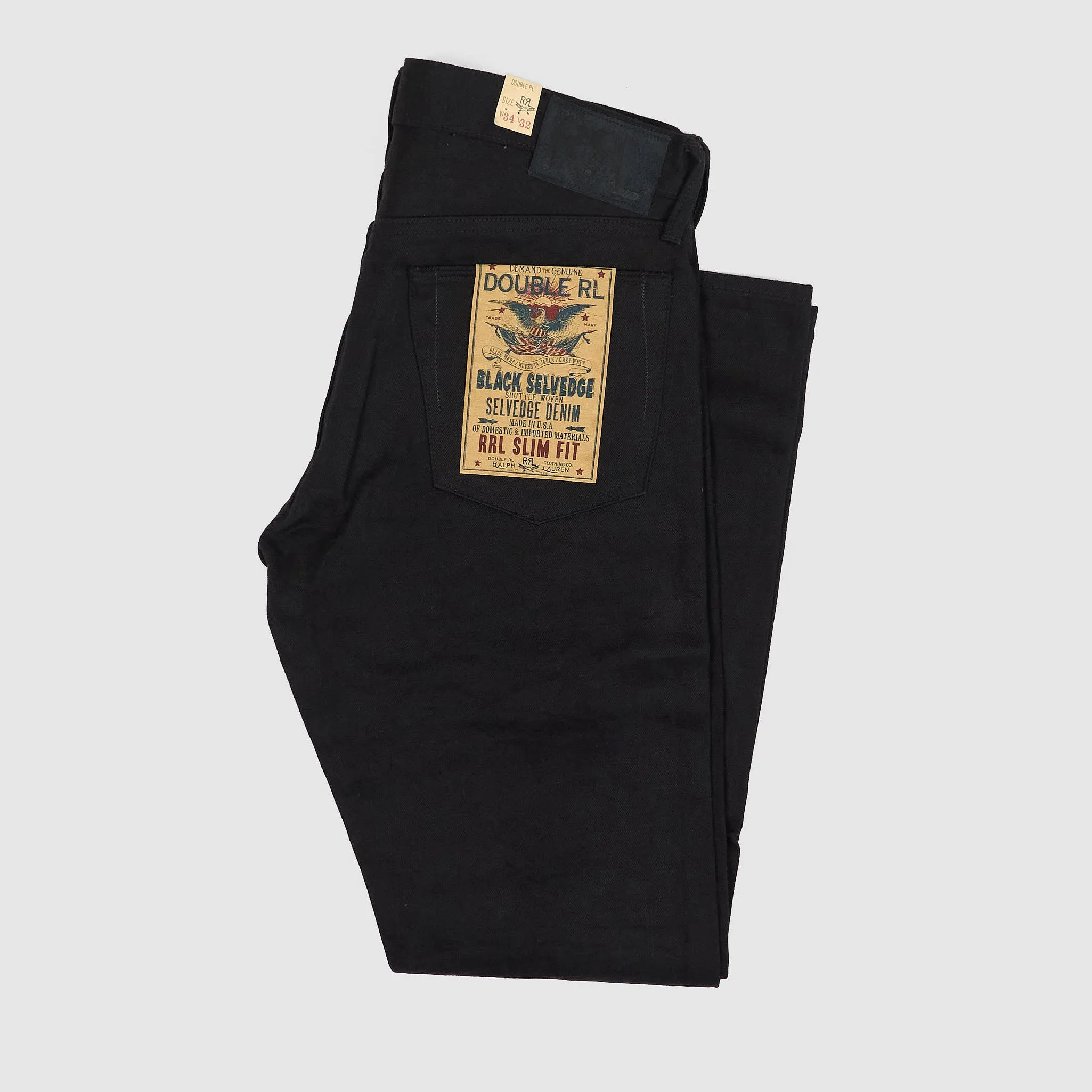 Double RL 5-Pocket Black Selvedge Slim Jeans sold by DeeCee style product image thumbnail 4