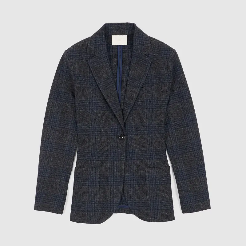 Circolo 1901 Ladies 2-Button Checkered Blazer sold by DeeCee style