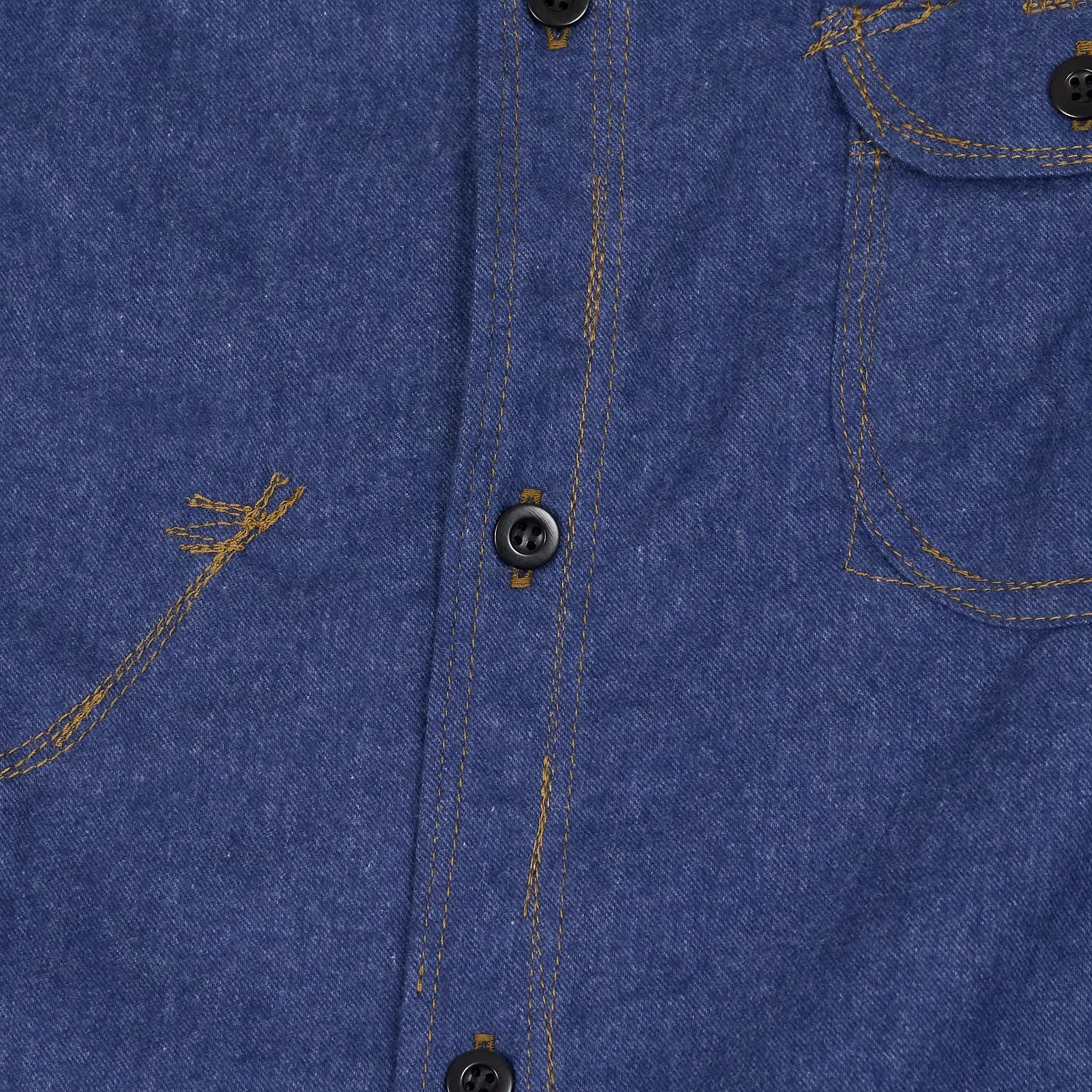 Junya Watanabe MAN Denim Flannel Overshirt sold by DeeCee style product image thumbnail 4