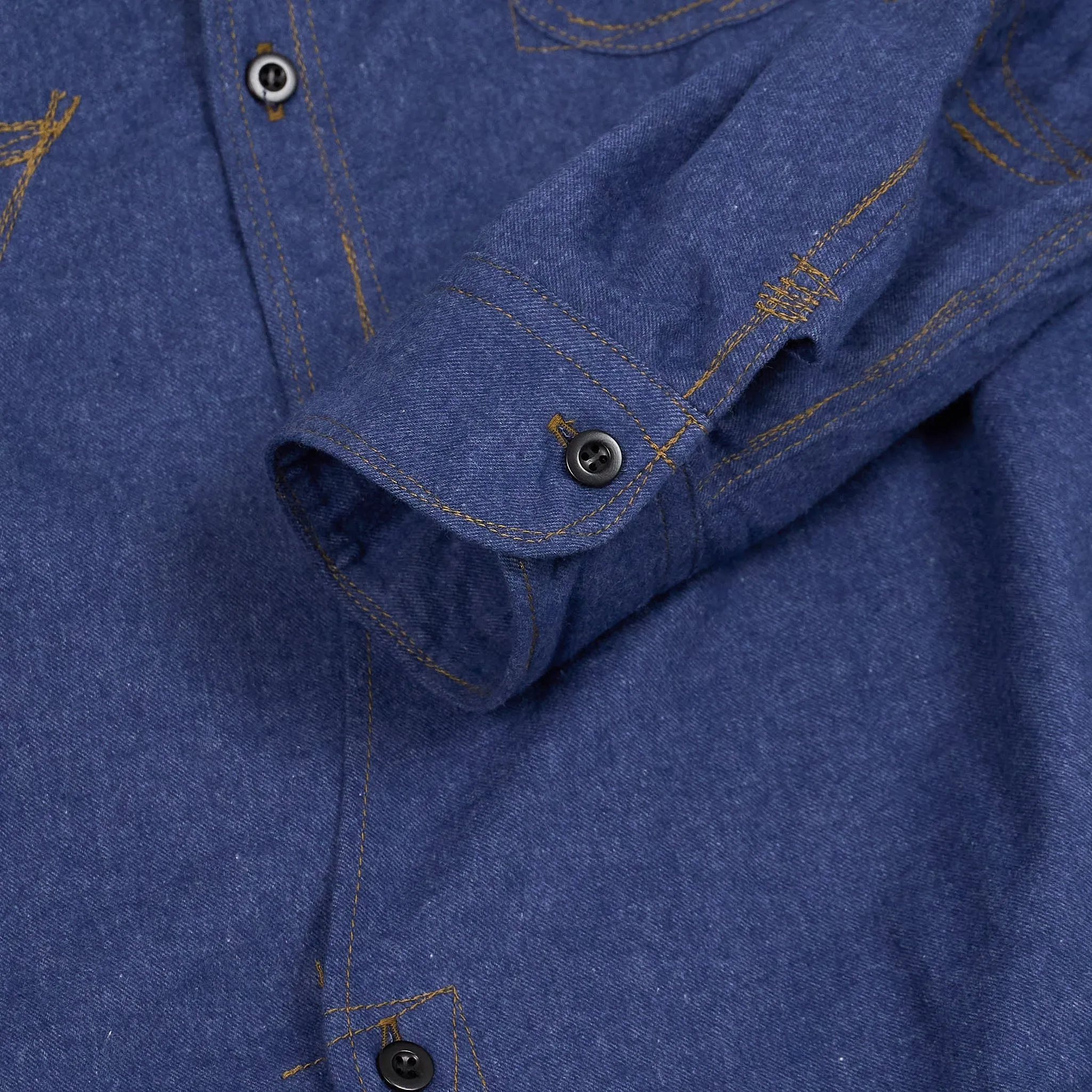 Junya Watanabe MAN Denim Flannel Overshirt sold by DeeCee style product image thumbnail 5