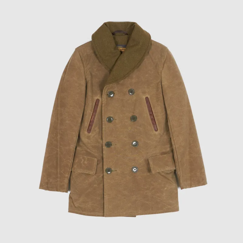 Schott Perfecto Brand Macinaw Waxed Cotton Peacoat sold by DeeCee style