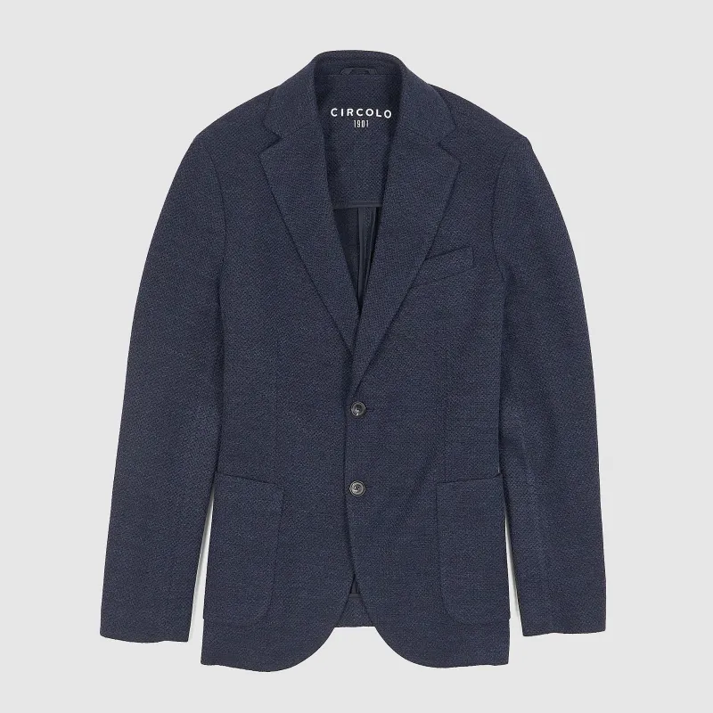 Circolo 1901 2-Button Wool Cotton Blend Blazer sold by DeeCee style