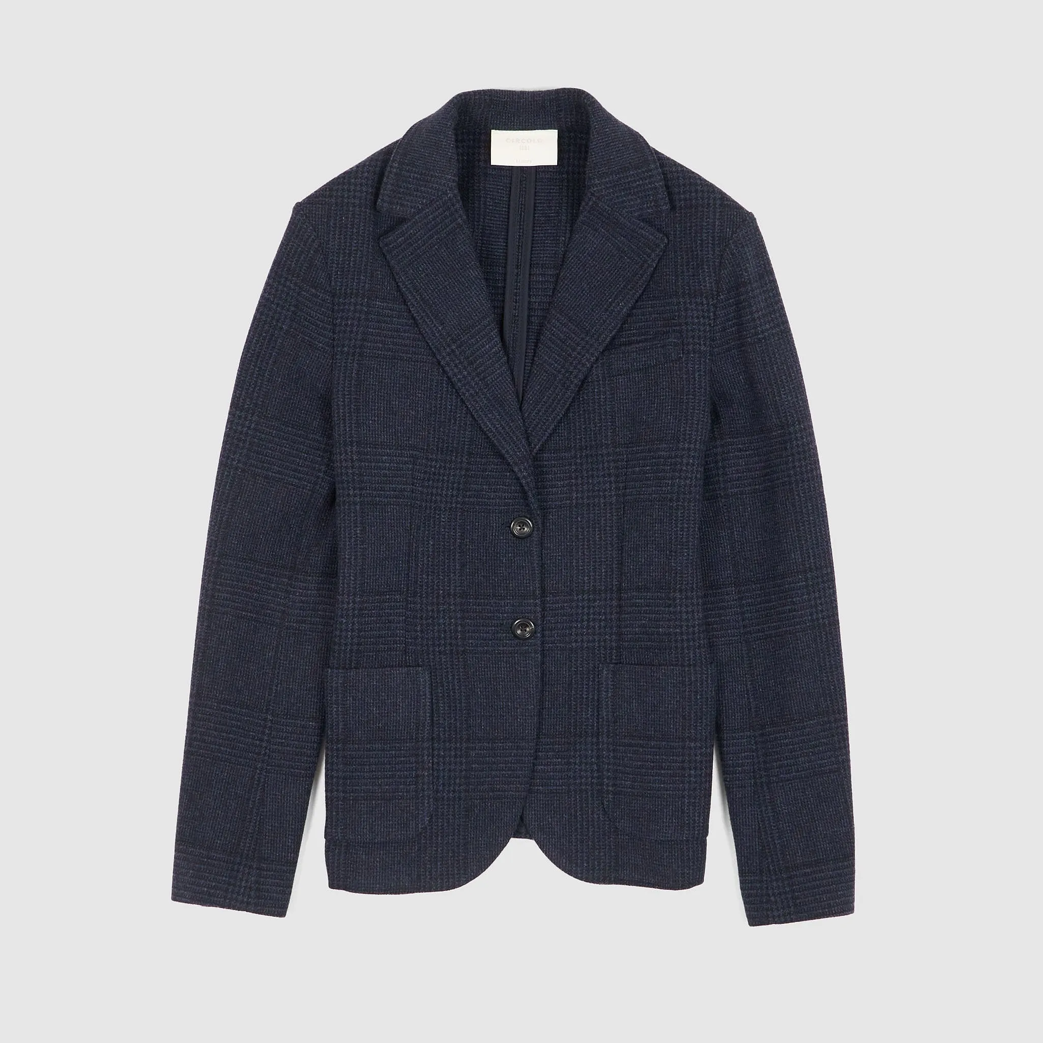 Circolo 1901 Ladies 2-Button Cashmere Blend Wool Blazer sold by DeeCee style