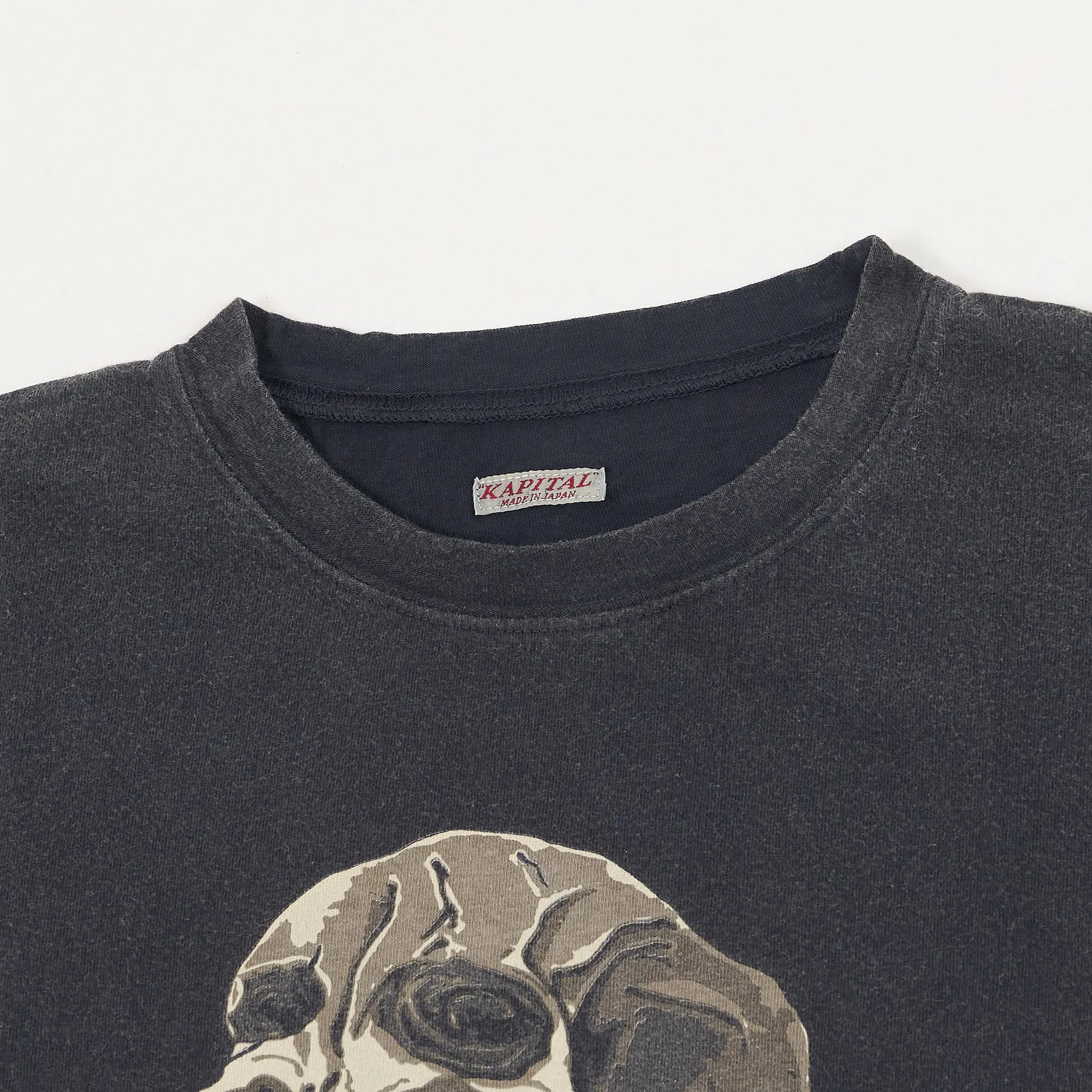 Kapital Peckish Skull Crew Neck T-Shirt sold by DeeCee style product image thumbnail 3