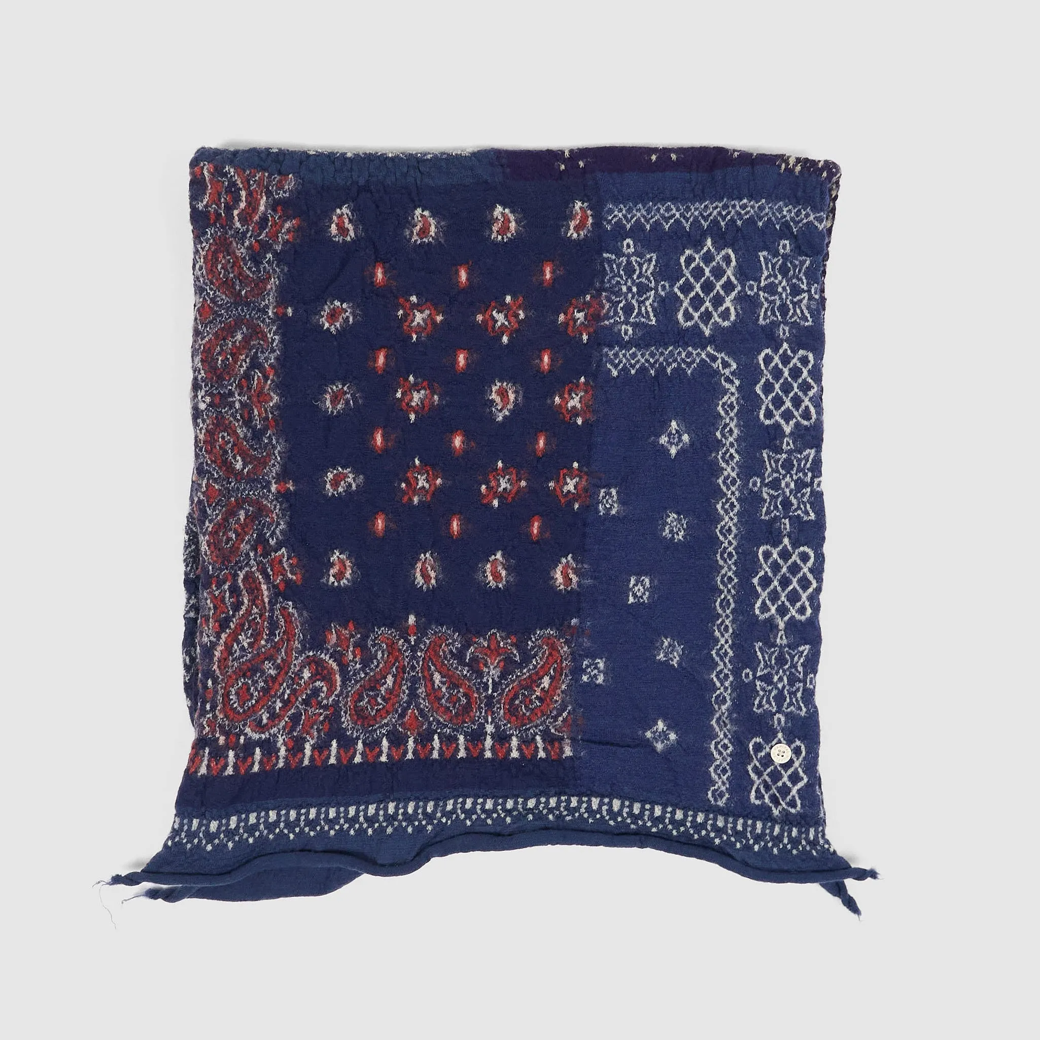 Kapital Fulling Wool "Happy Bandana" Patchwork Scarf sold by DeeCee style product image thumbnail 5