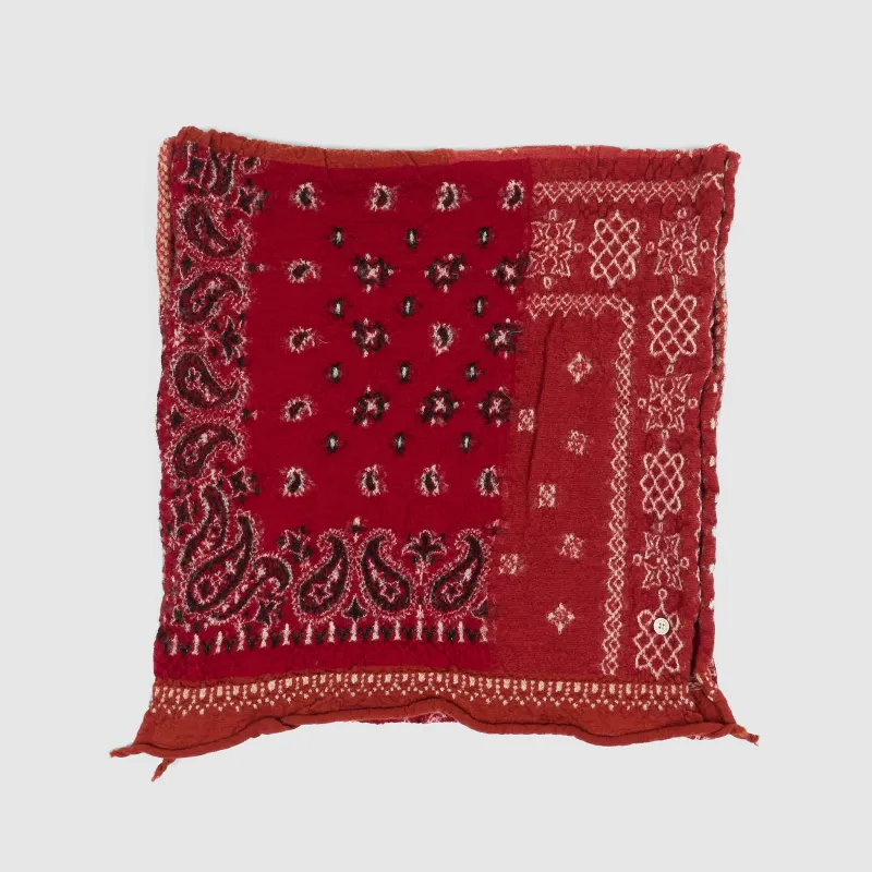 Kapital Fulling Wool "Happy Bandana" Patchwork Scarf sold by DeeCee style