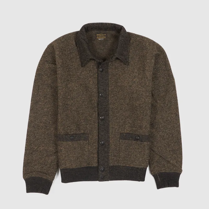 Double RL Double-Knit  Tweed Cardigan sold by DeeCee style