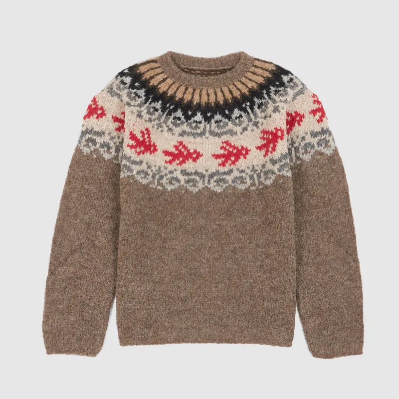 Thibault Van Der Straete Round Neck Fairisle Jumper sold by DeeCee style