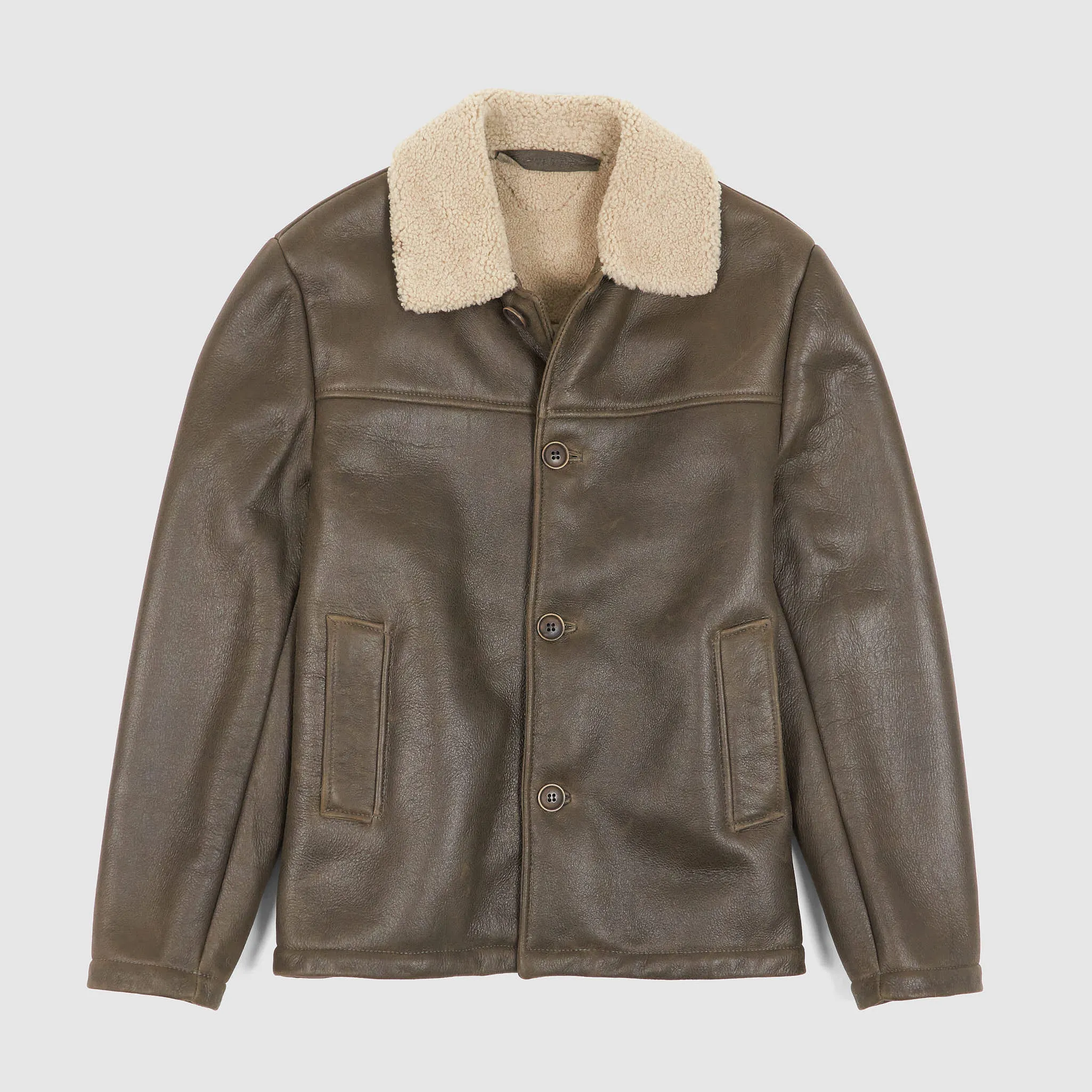 Salvatore Santoro Antique Shearling Leather Jacket sold by DeeCee style