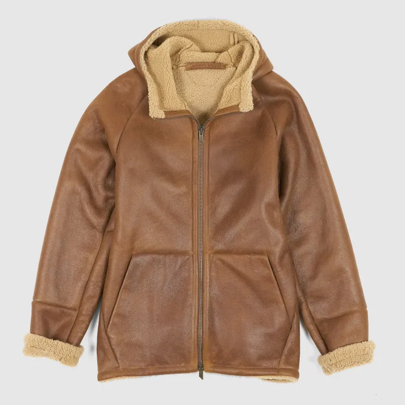 Salvatore Santoro Hooded Shearling Jacket sold by DeeCee style
