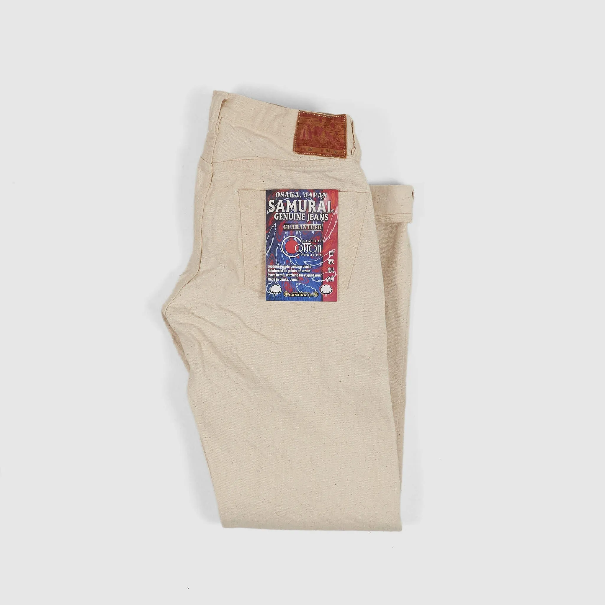 Samurai Jeans 5P Selvage Natural Denim Cotton Project 18oz sold by DeeCee style product image thumbnail 5