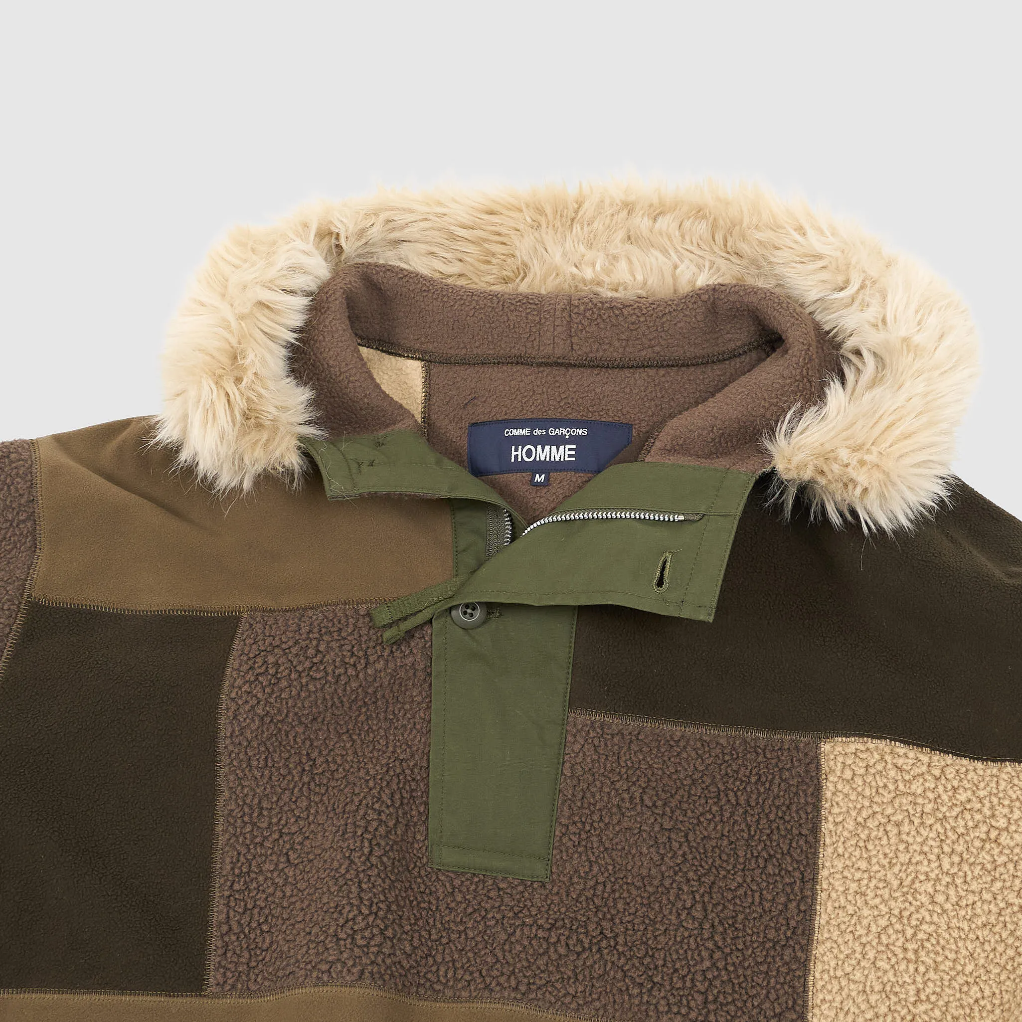 Comme Des Garçons Homme Oversized Patchwork Fleece Smock Jacket sold by DeeCee style product image thumbnail 5